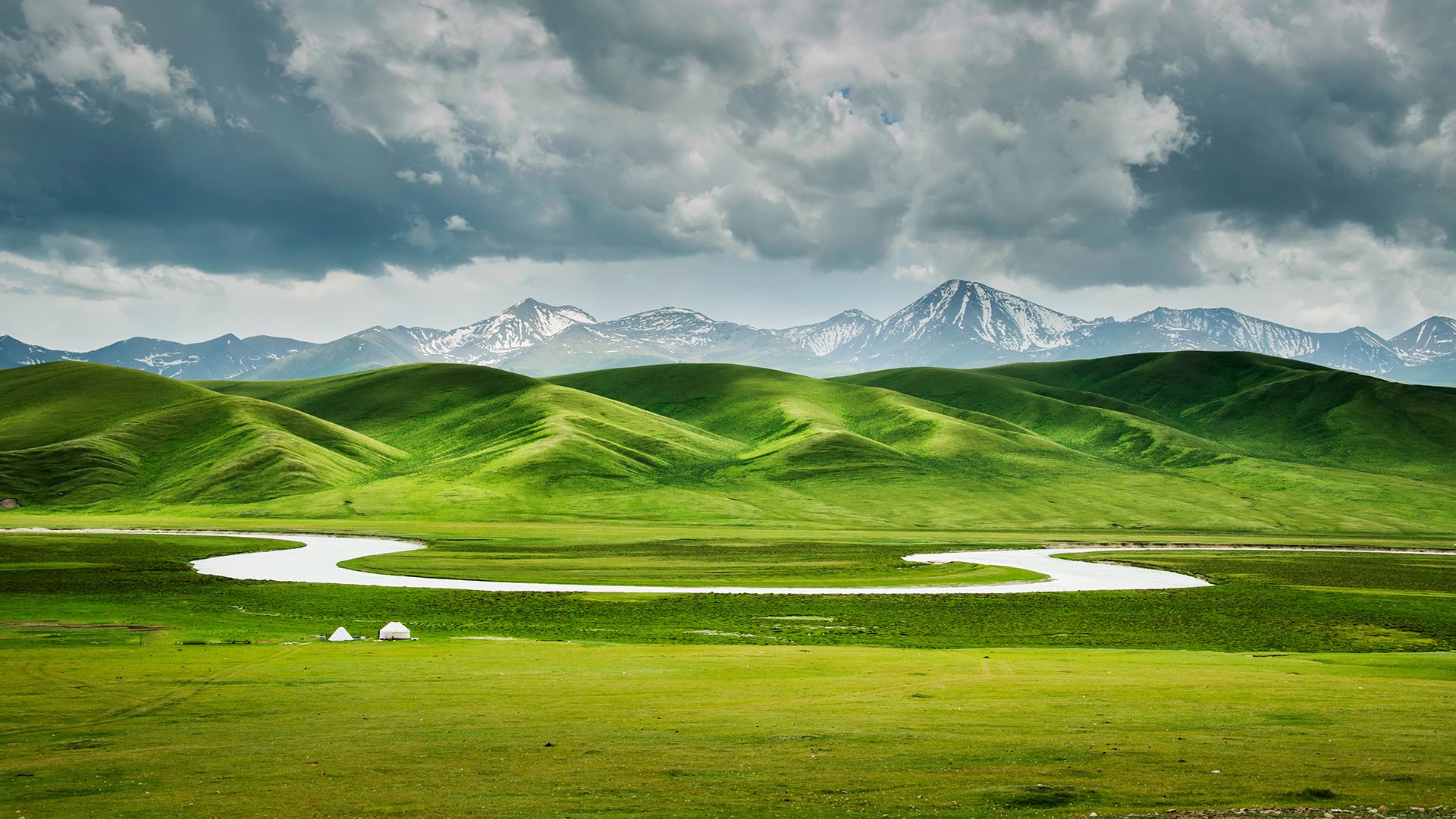 风景,自然风光,草原,河流