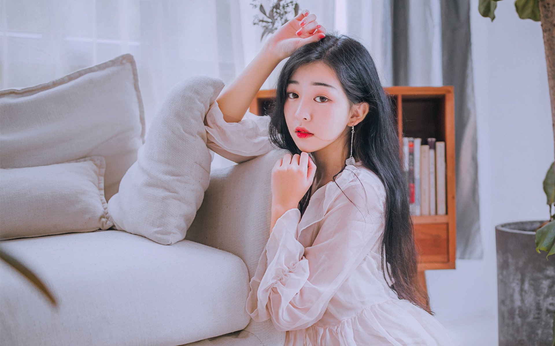 美女,红唇,文艺古风