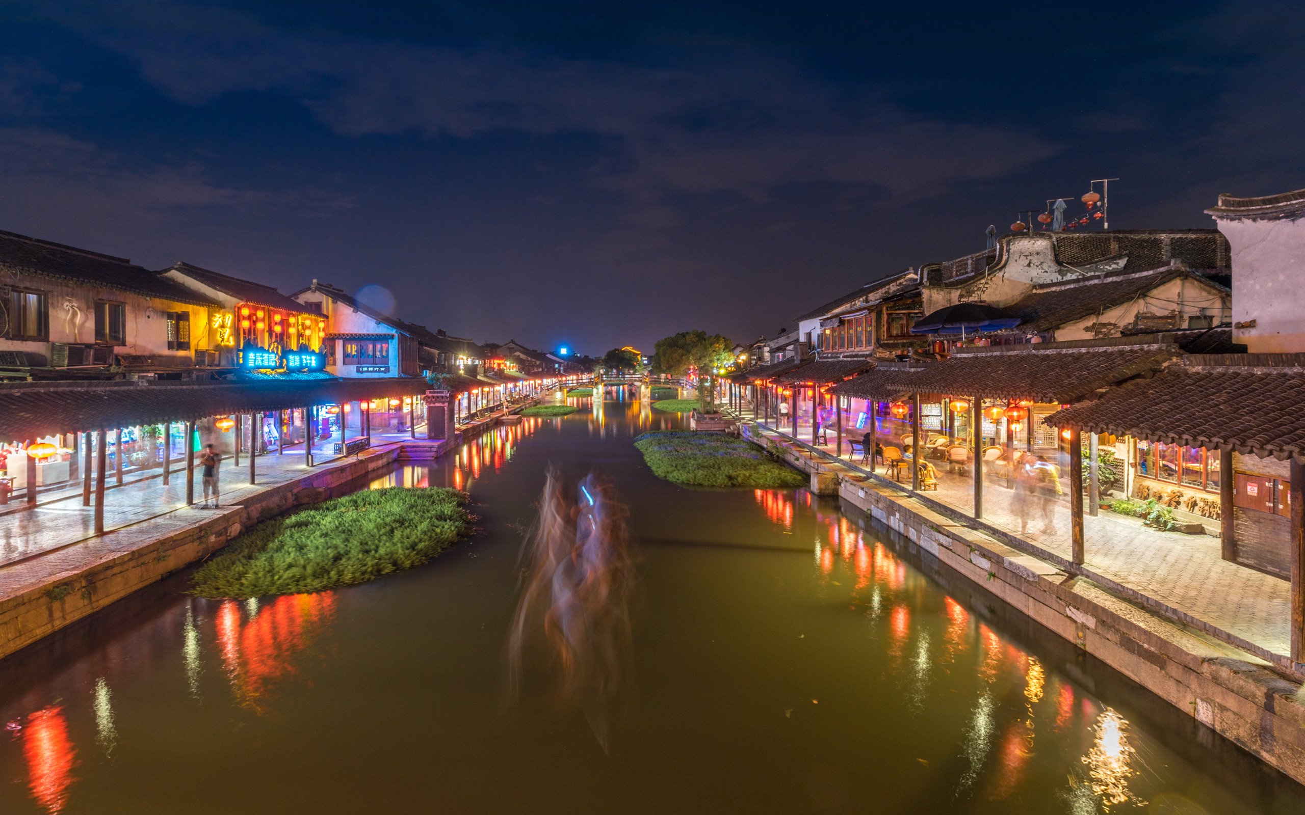 风景,城市夜景,西塘古镇