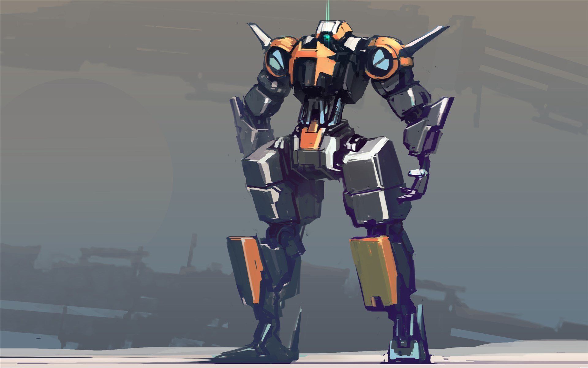 炫酷时尚,手绘,机器人