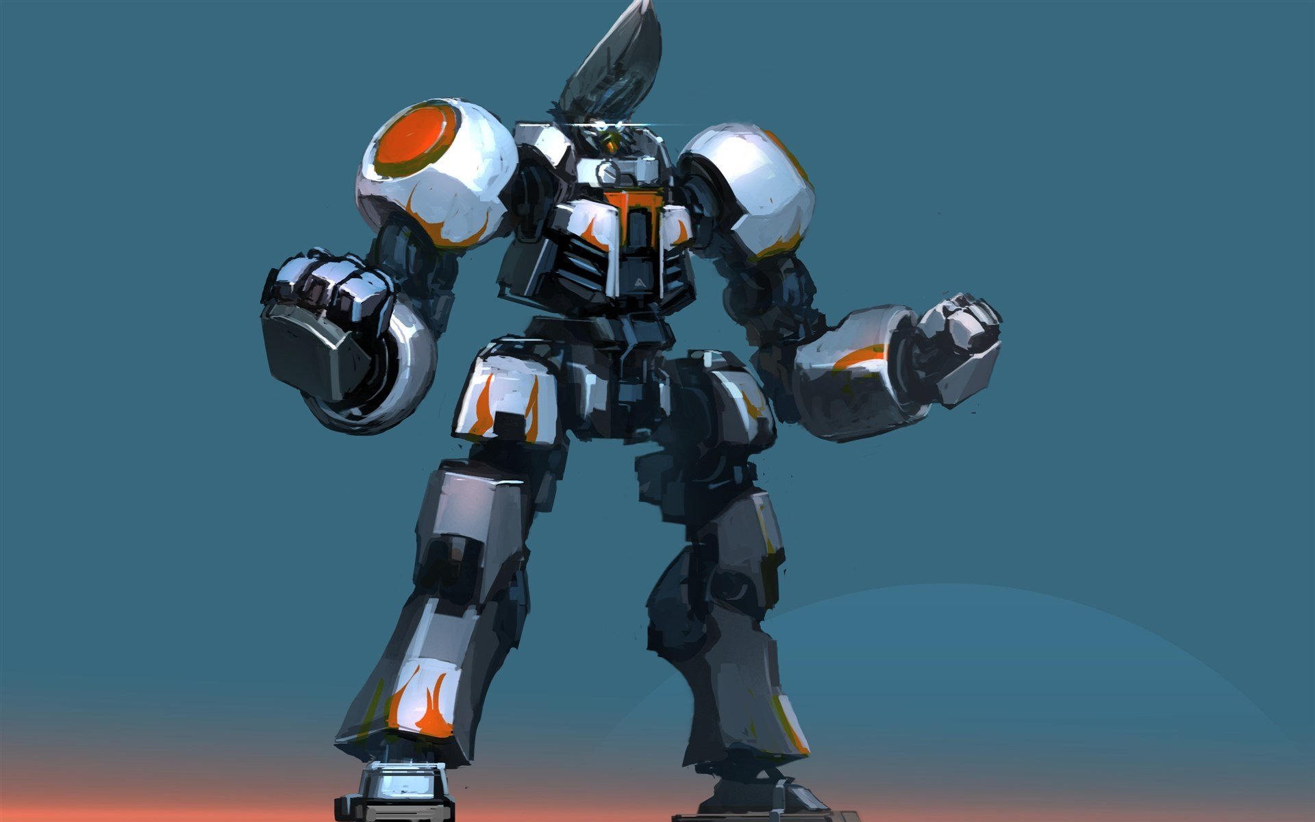 炫酷时尚,手绘,机器人