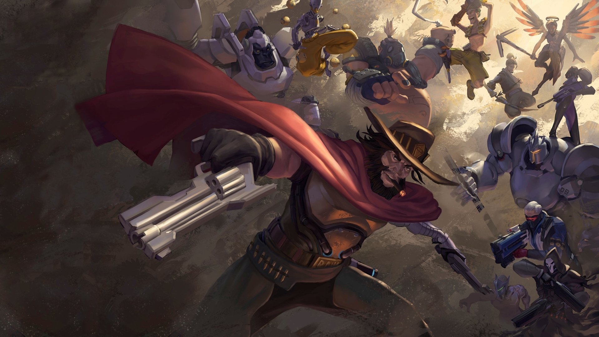 游戏,守望先锋,DVA,麦克雷