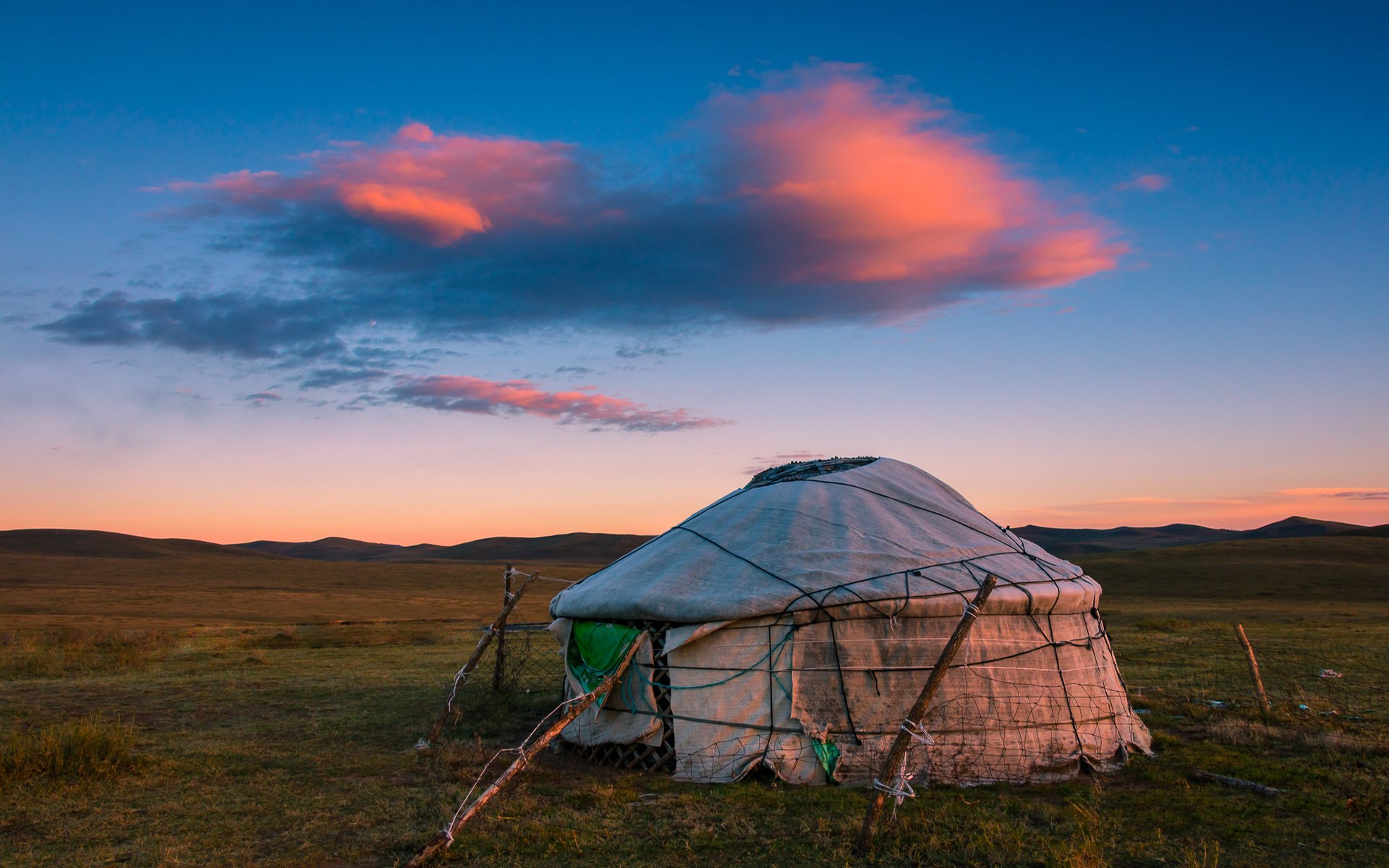 风景,自然风光,草原,蒙古包