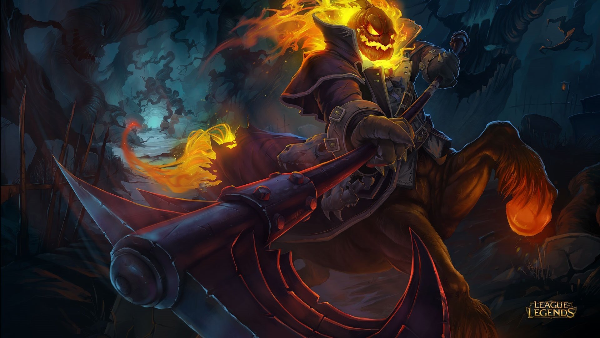 游戏,英雄联盟,LOL,万圣节,无头骑士,赫卡里姆