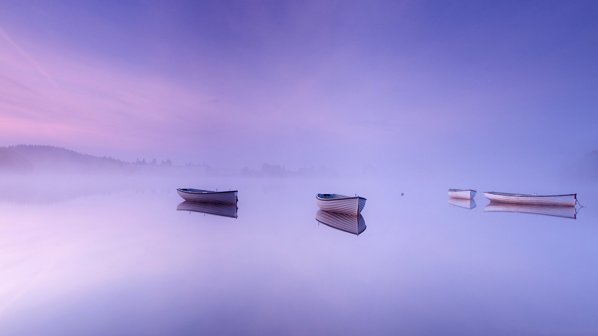 风景,自然风光,湖泊,船只,迷雾