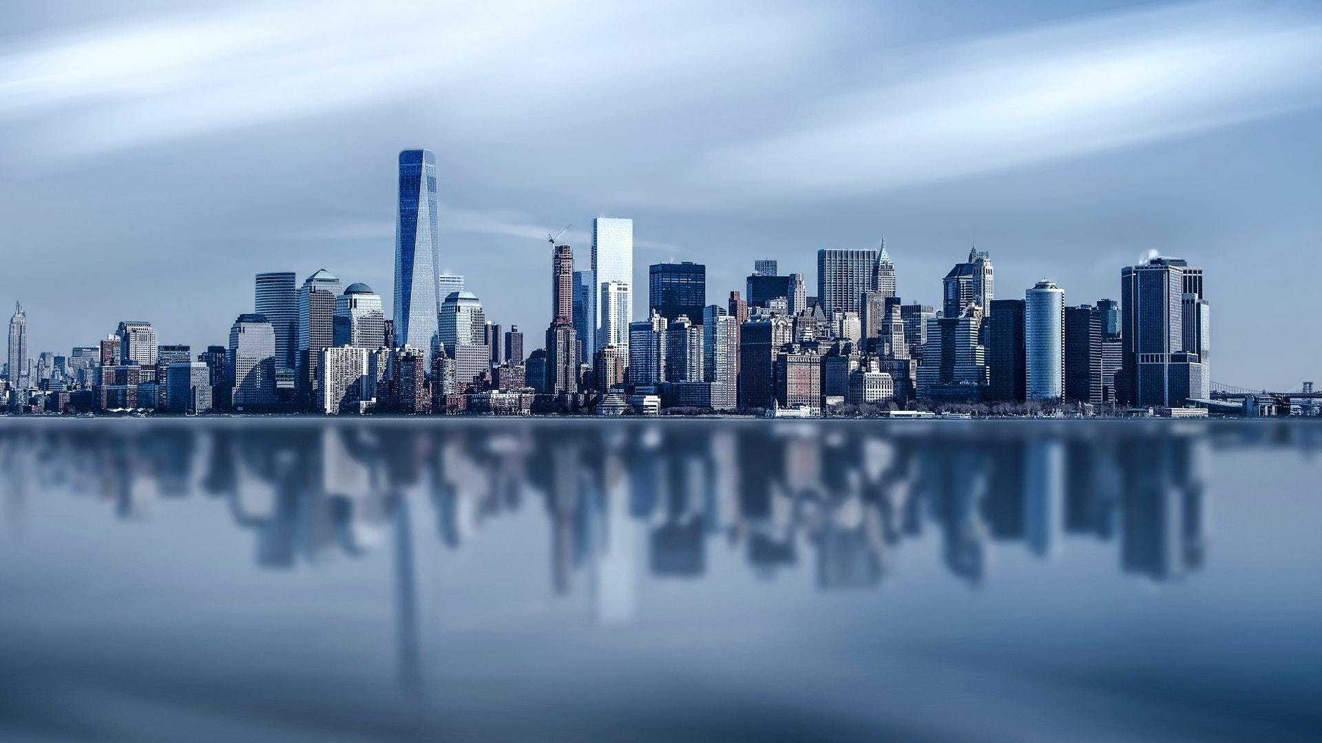 风景,城市,水面