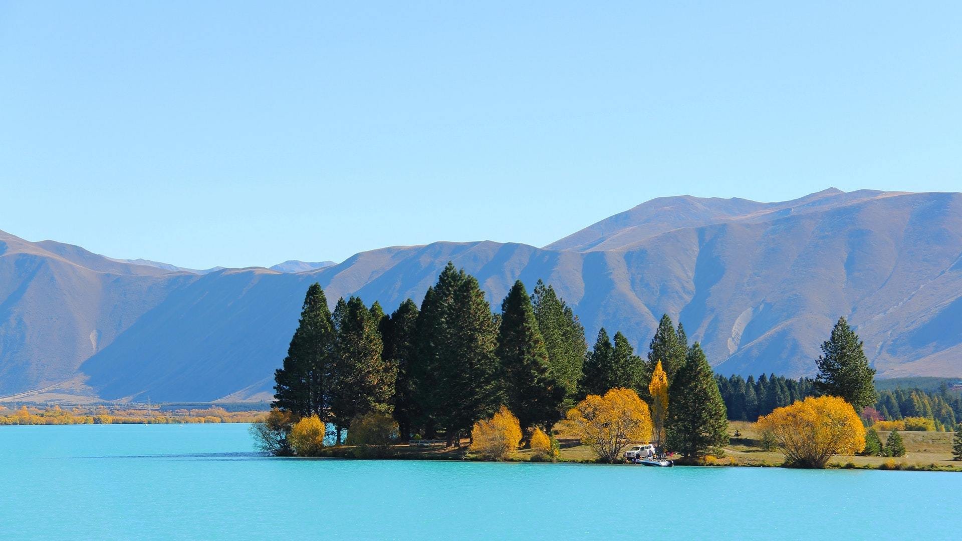 风景,高山,湖泊