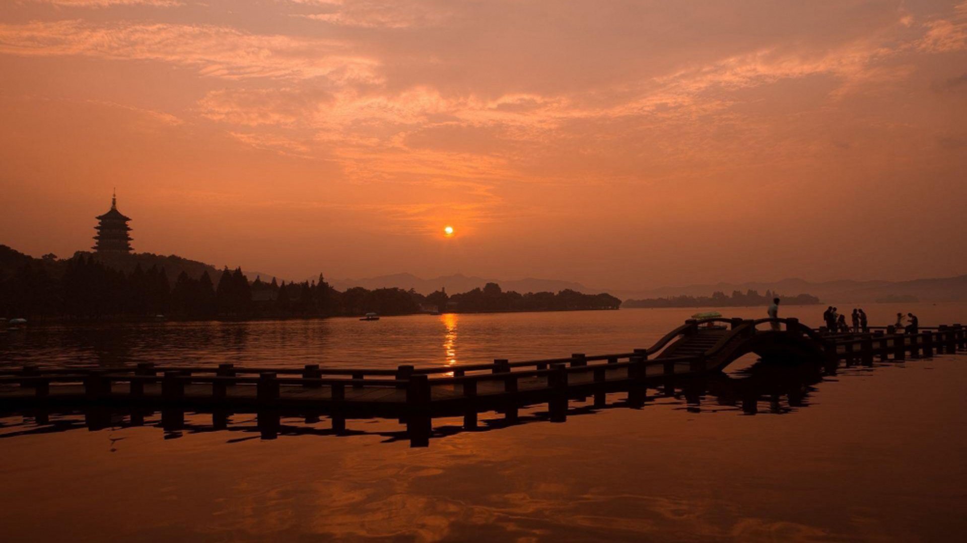 风景,西湖,杭州