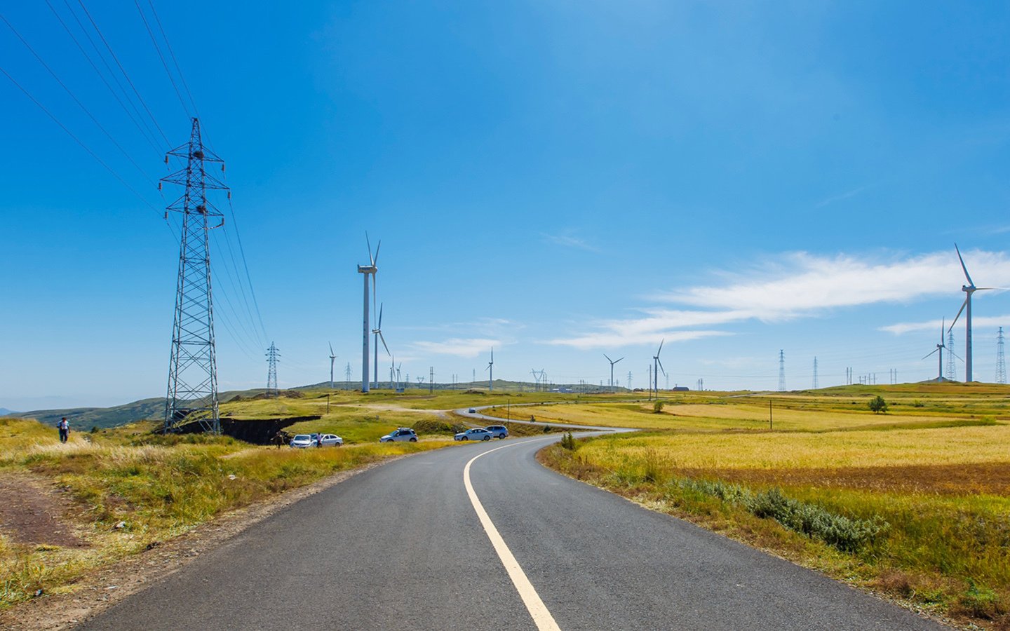 风景,公路,草原