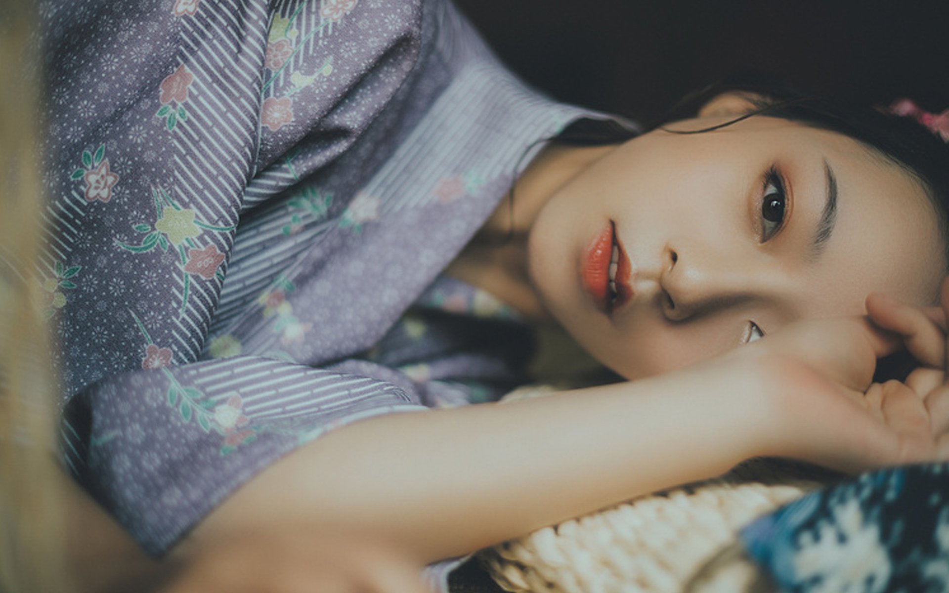 美女,日本风,和服