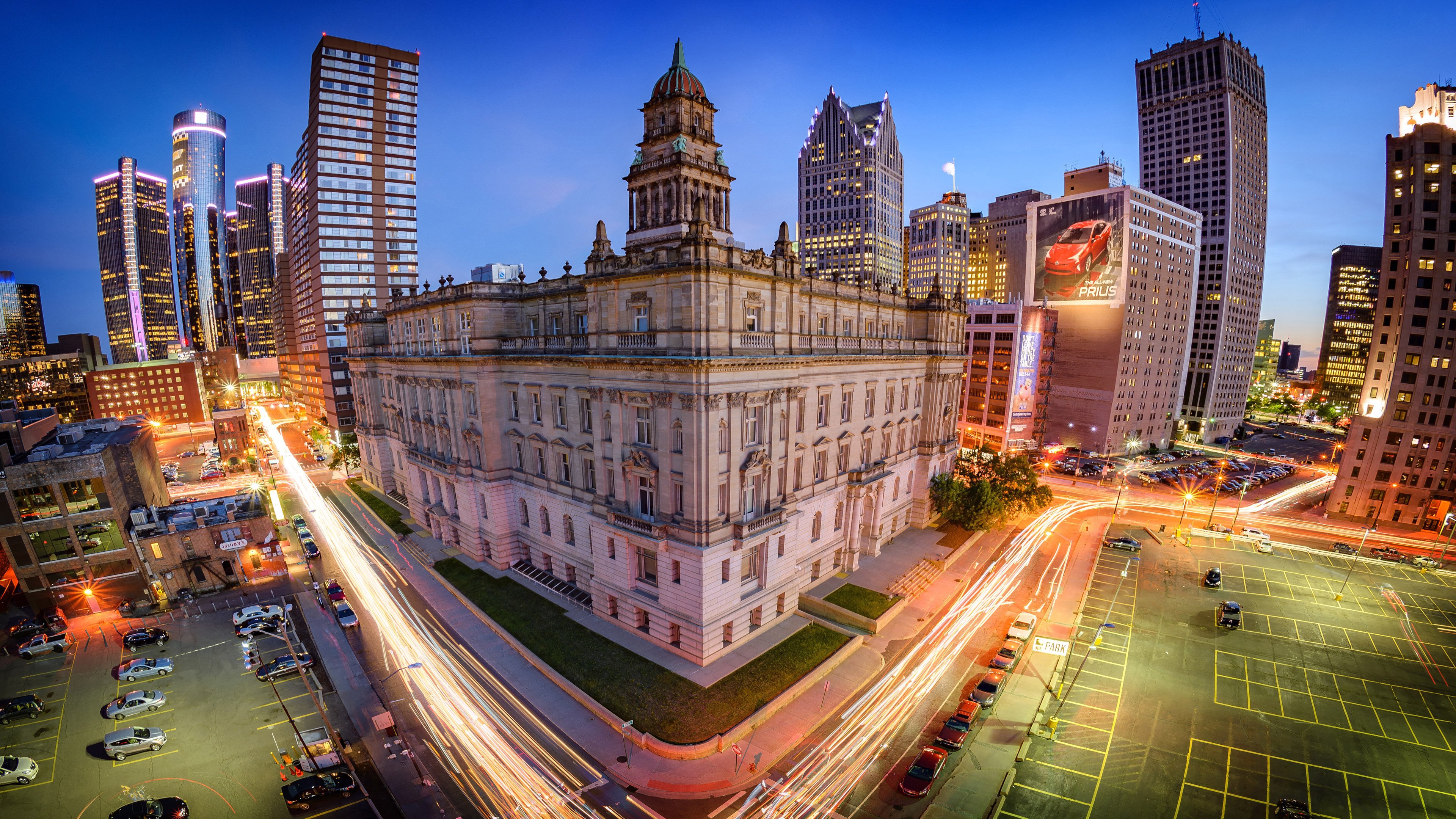 4K,风景,城市夜景,建筑,灯光,摄影