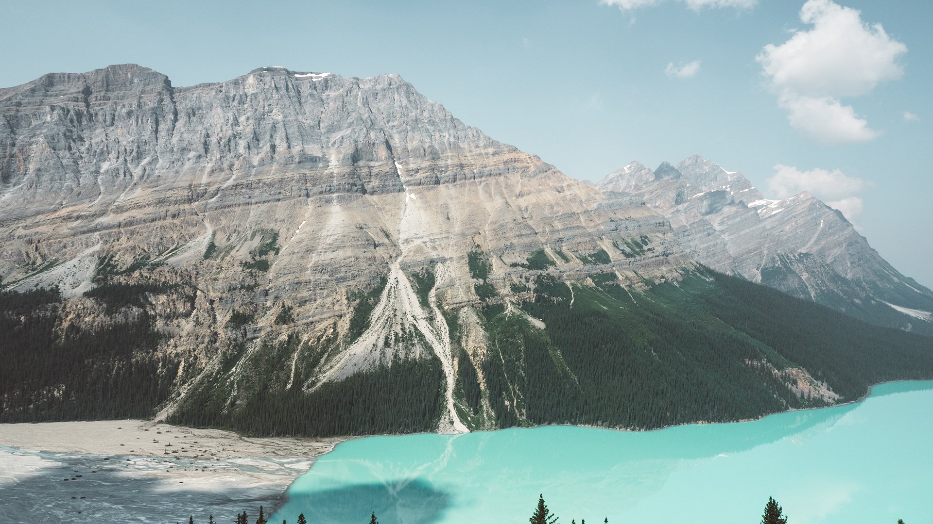 风景,高山,海边