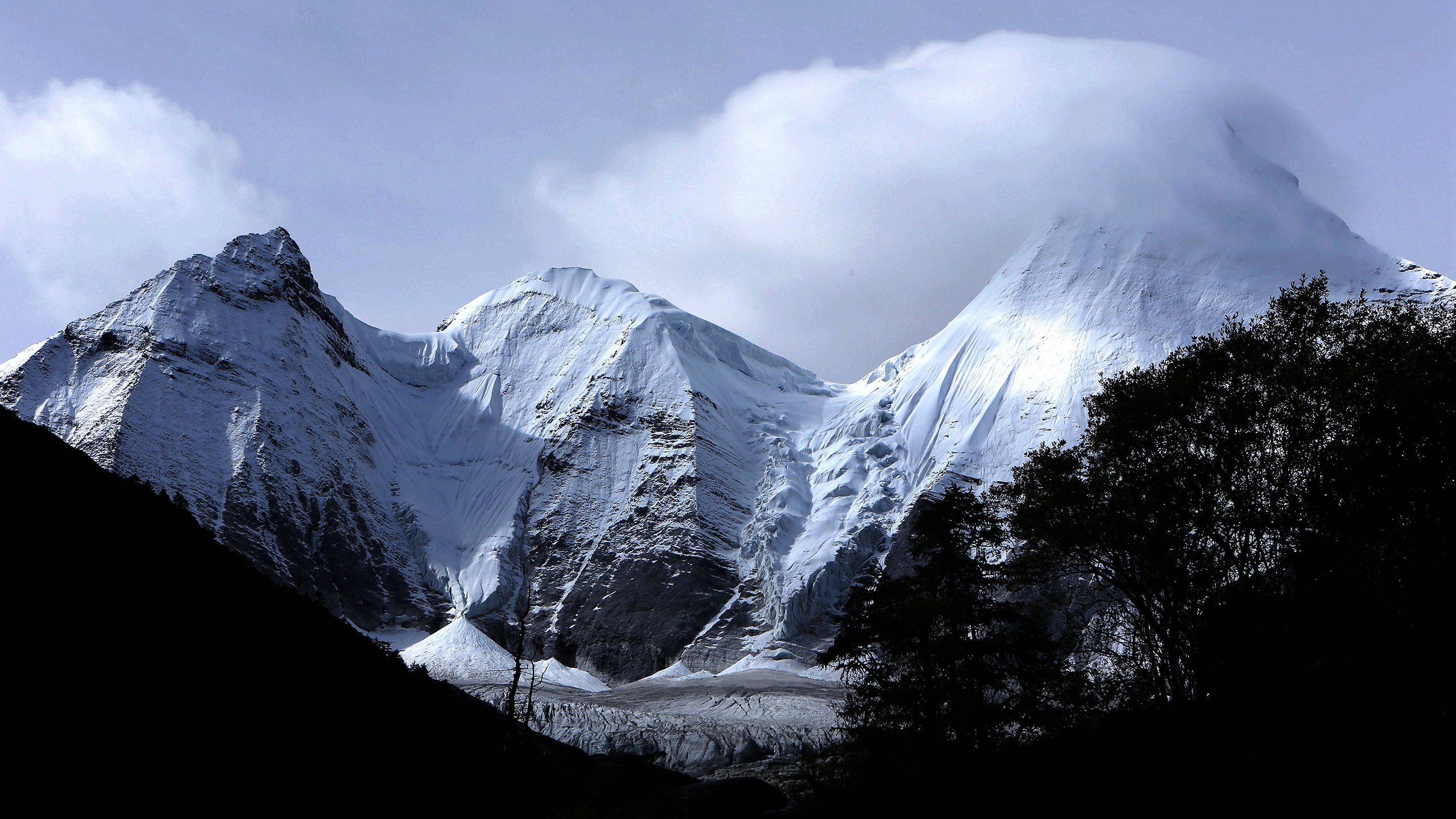 风景,自然风光,稻城亚丁,三神山,山川,山峰