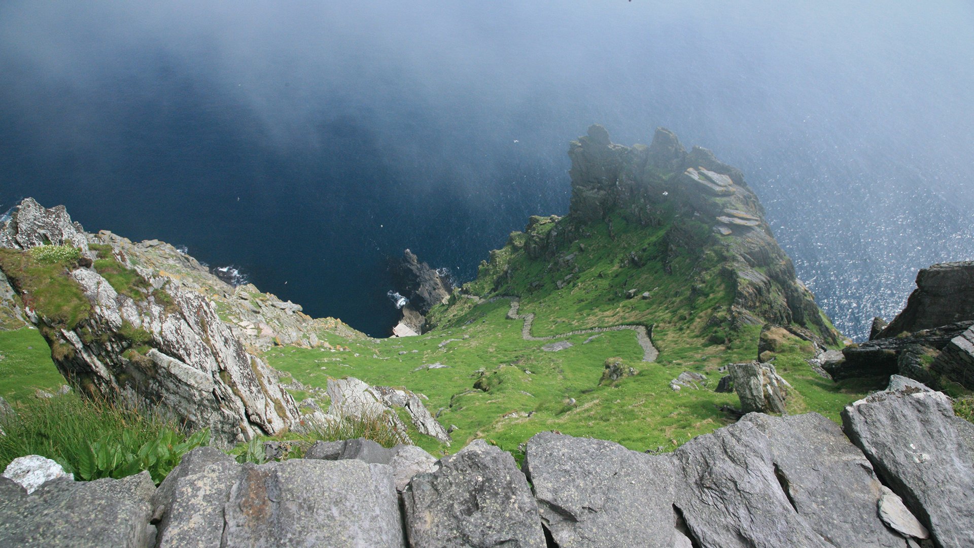风景,山顶,云雾