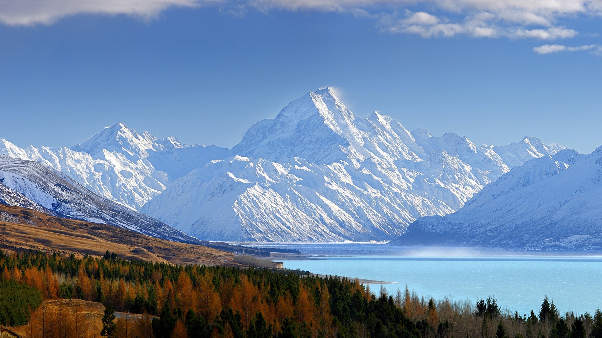 风景,雪山,高山,蓝天白云