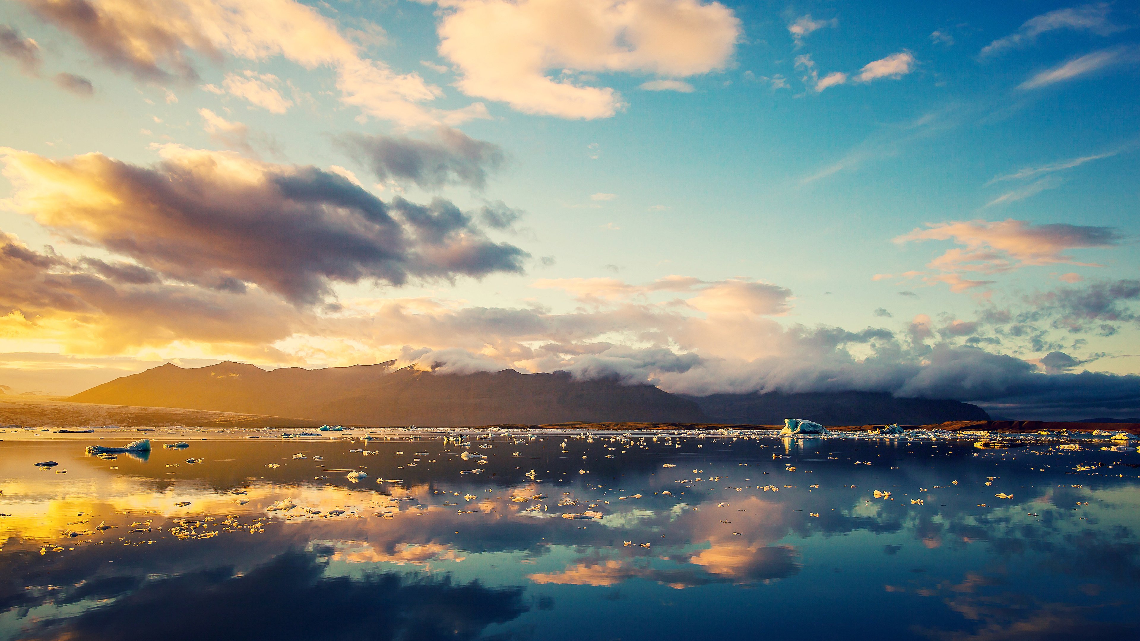 4K,风景,夕阳,云雾