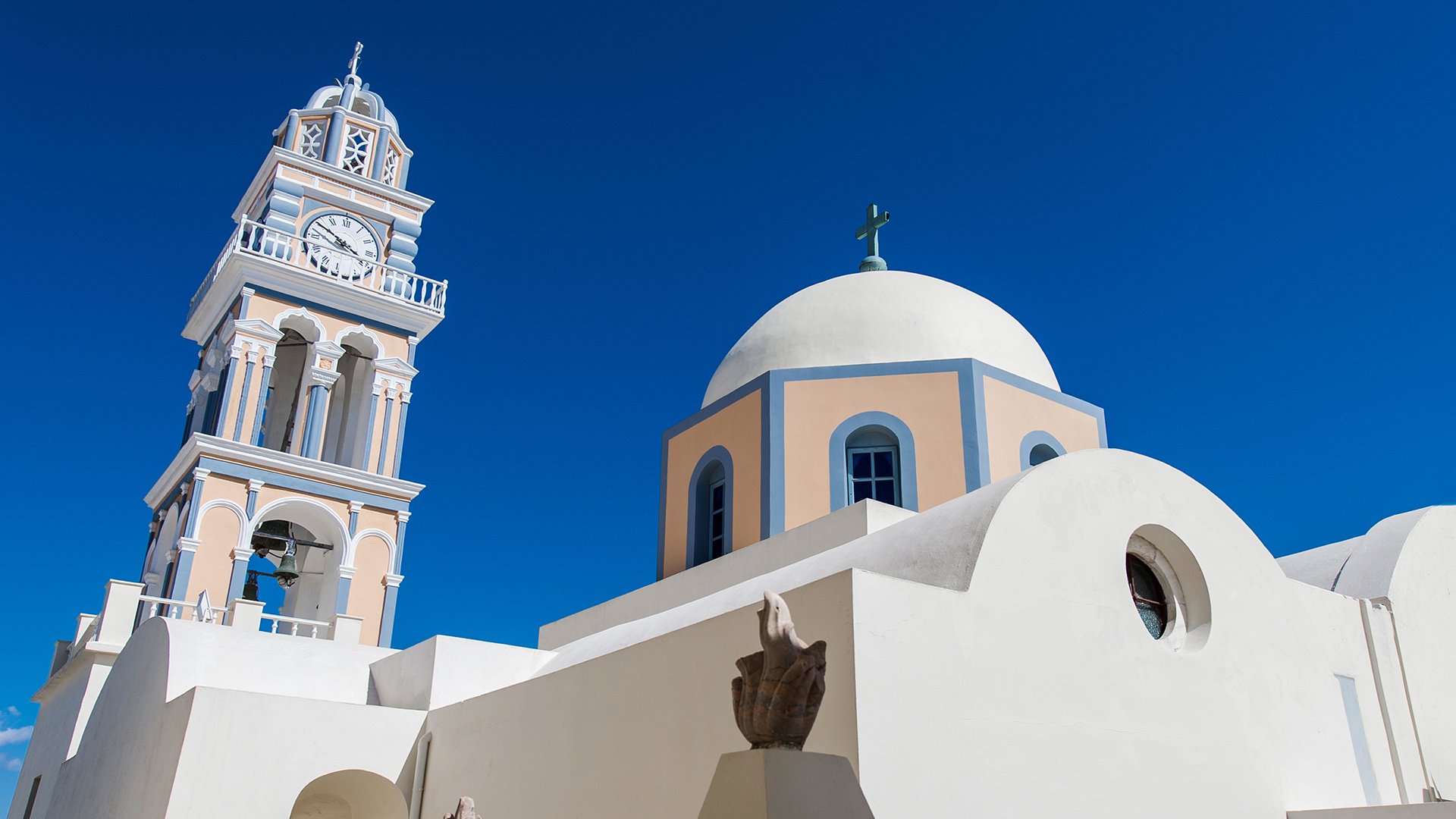 风景,地中海,建筑,白色