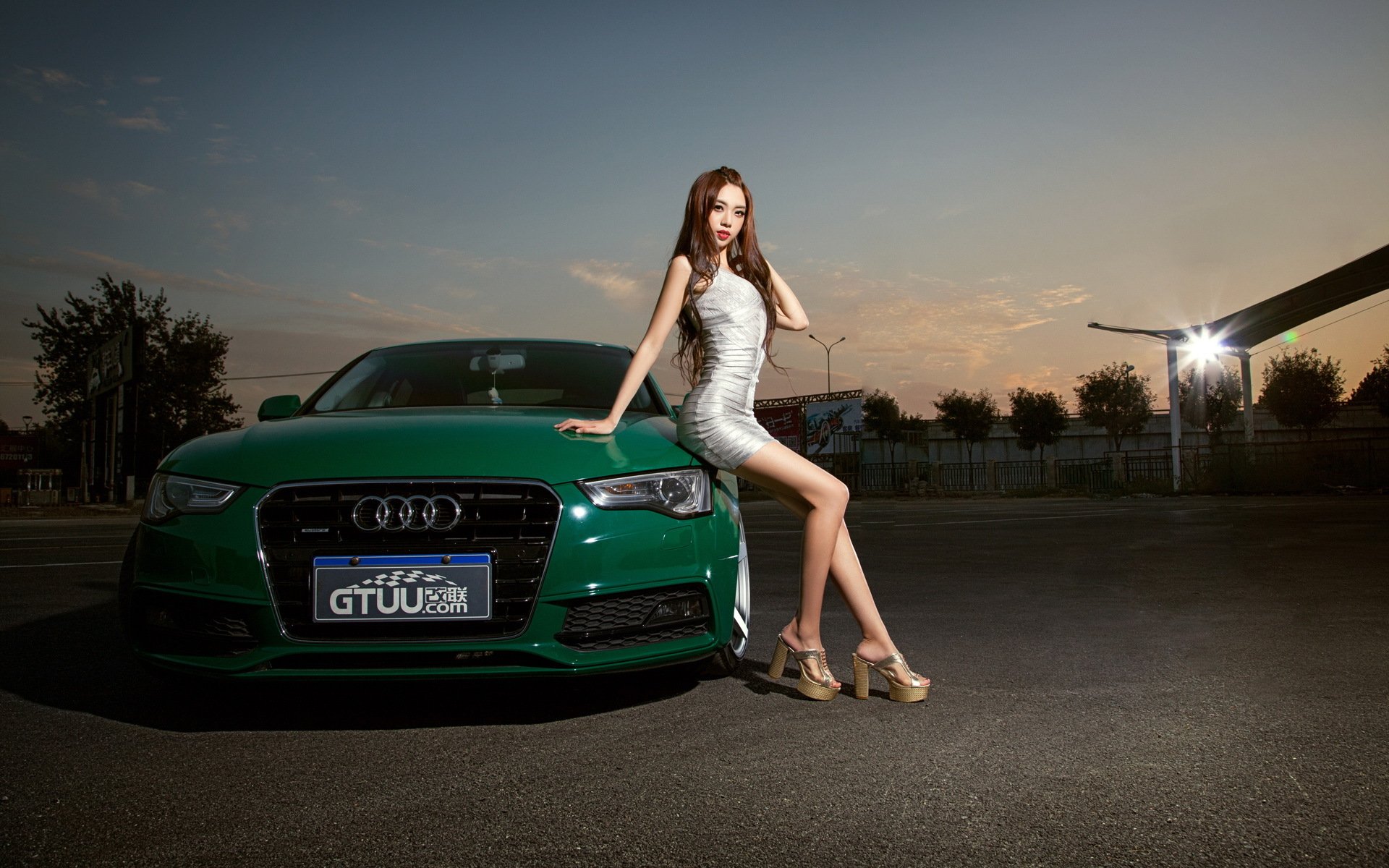 汽车,跑车,奥迪,车模