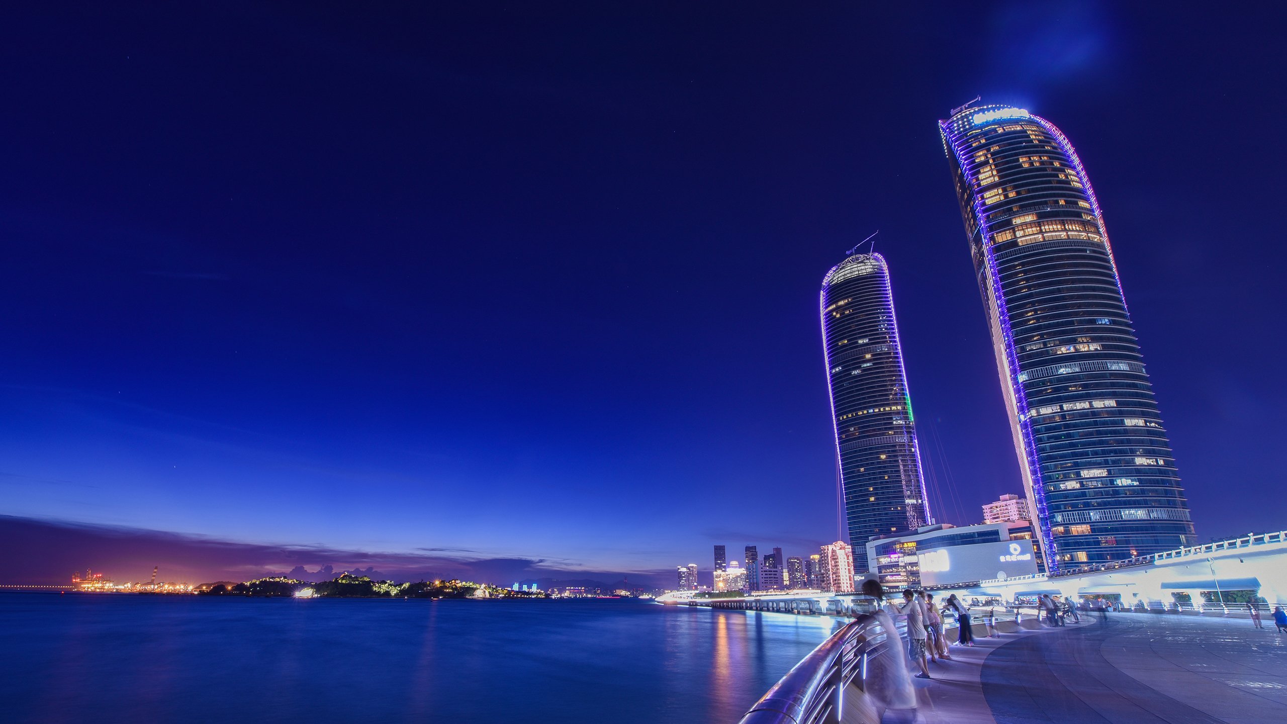 风景,城市夜景,福建,厦门,建筑