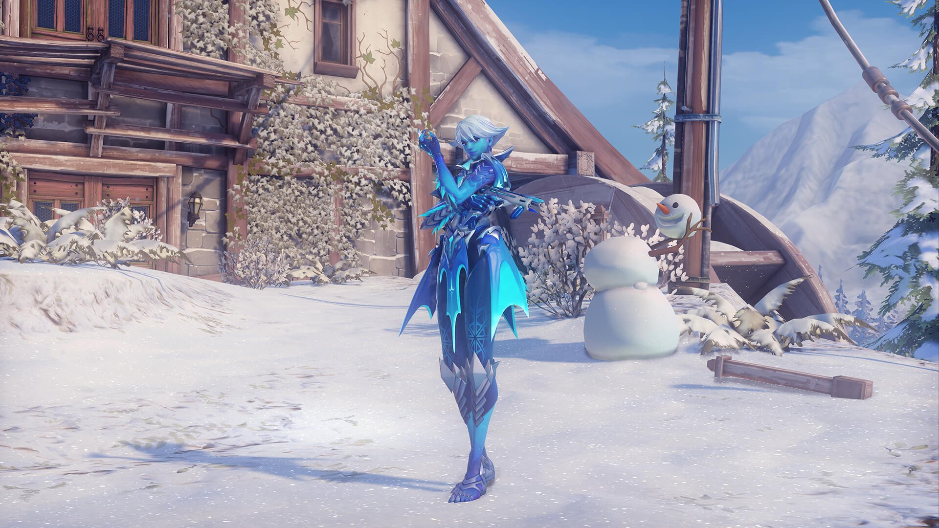 游戏,守望先锋,DVA,雪国仙境