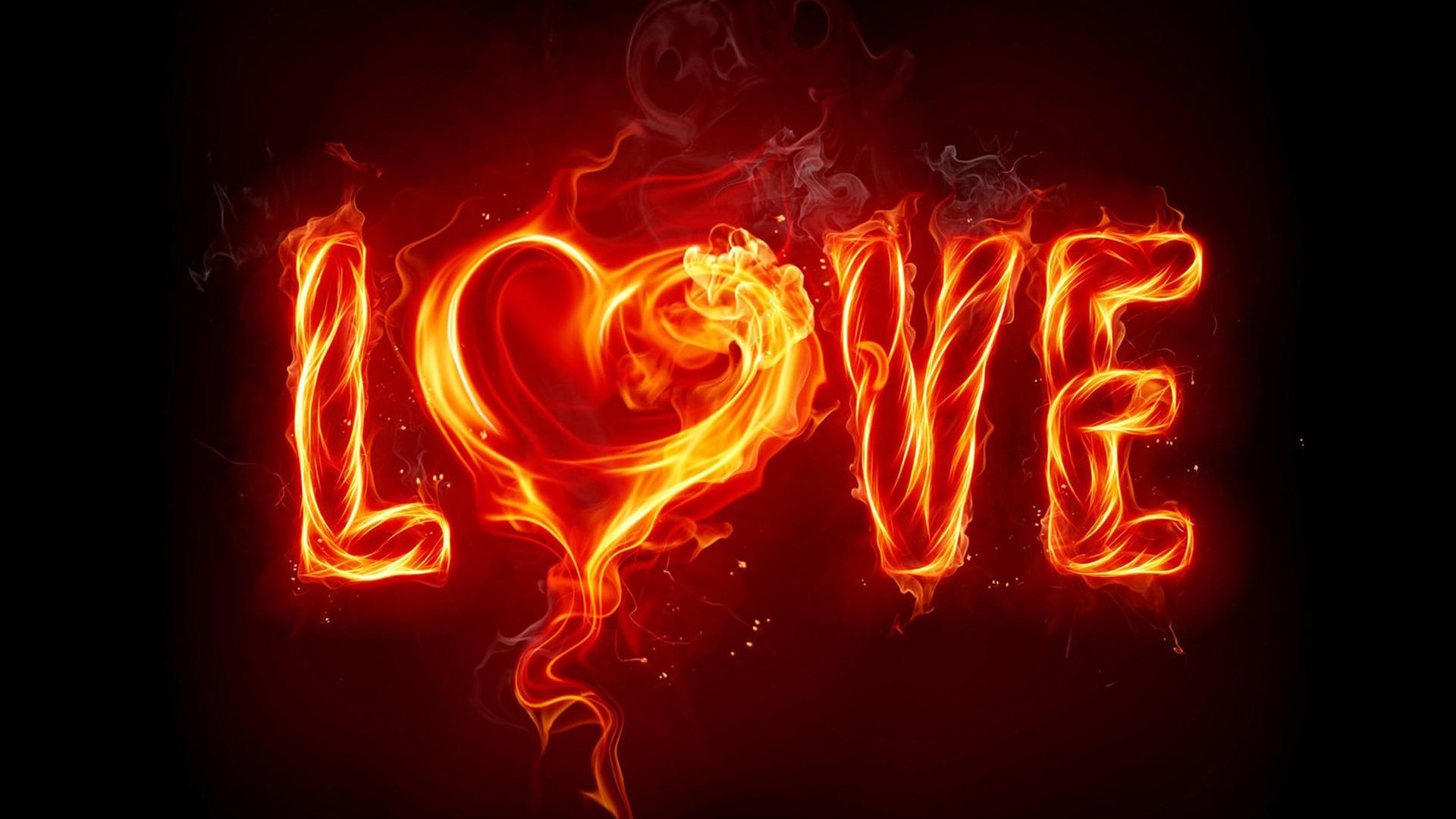 文字,酷炫,love,火焰