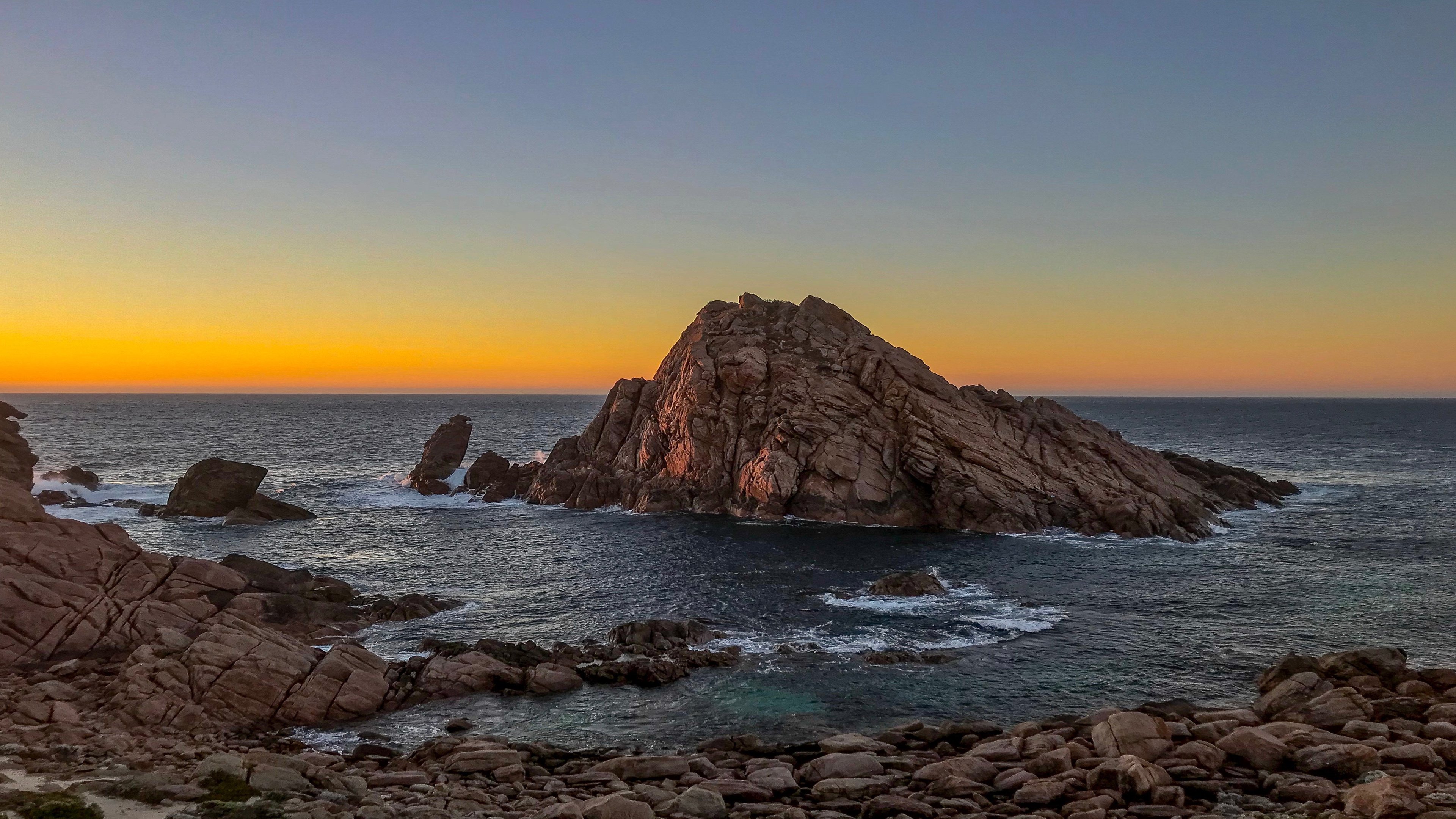 4K,风景,大海,礁石