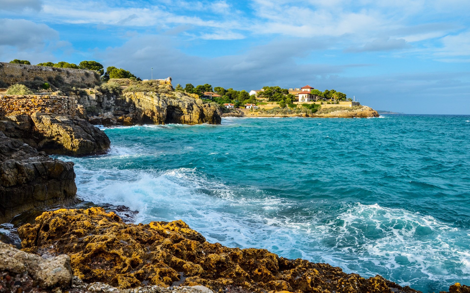 风景,海洋天堂,大海,礁石,海浪