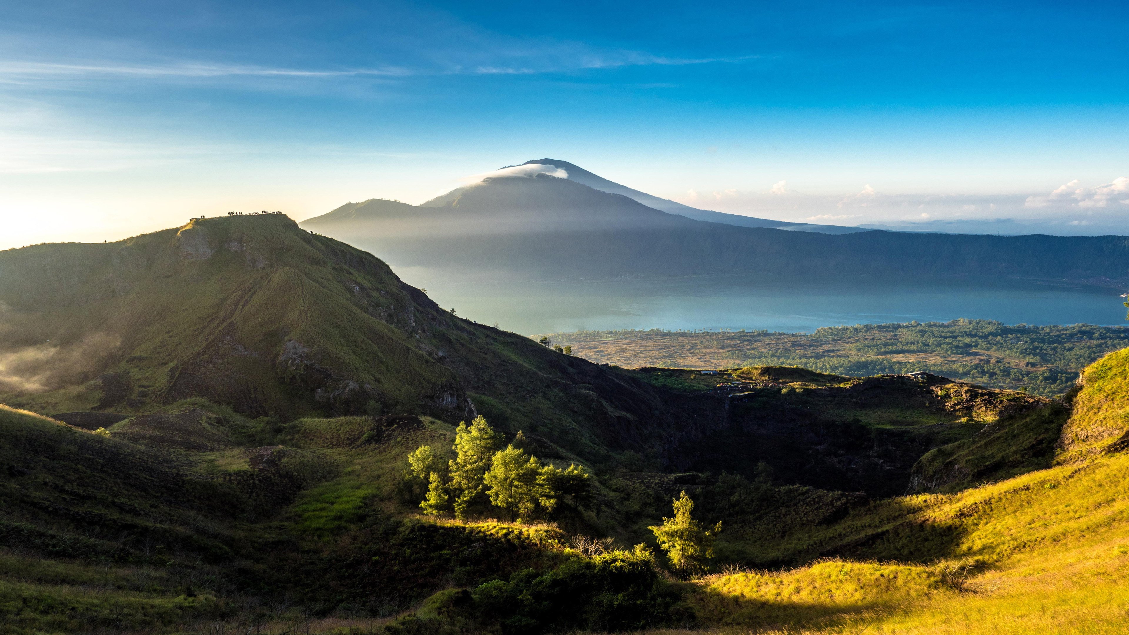 4K,风景,远山,草地