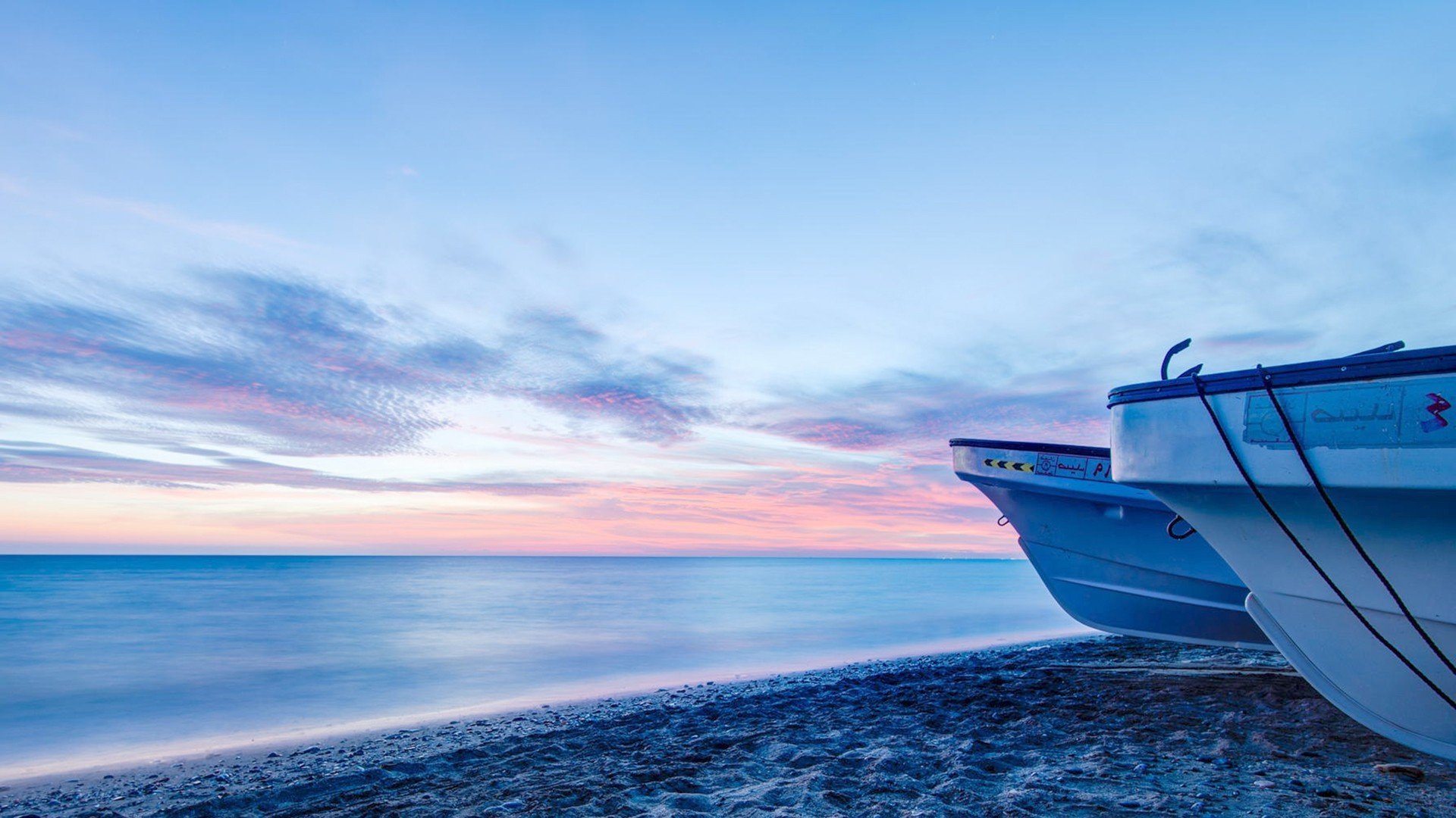 风景,大海,蓝色,船