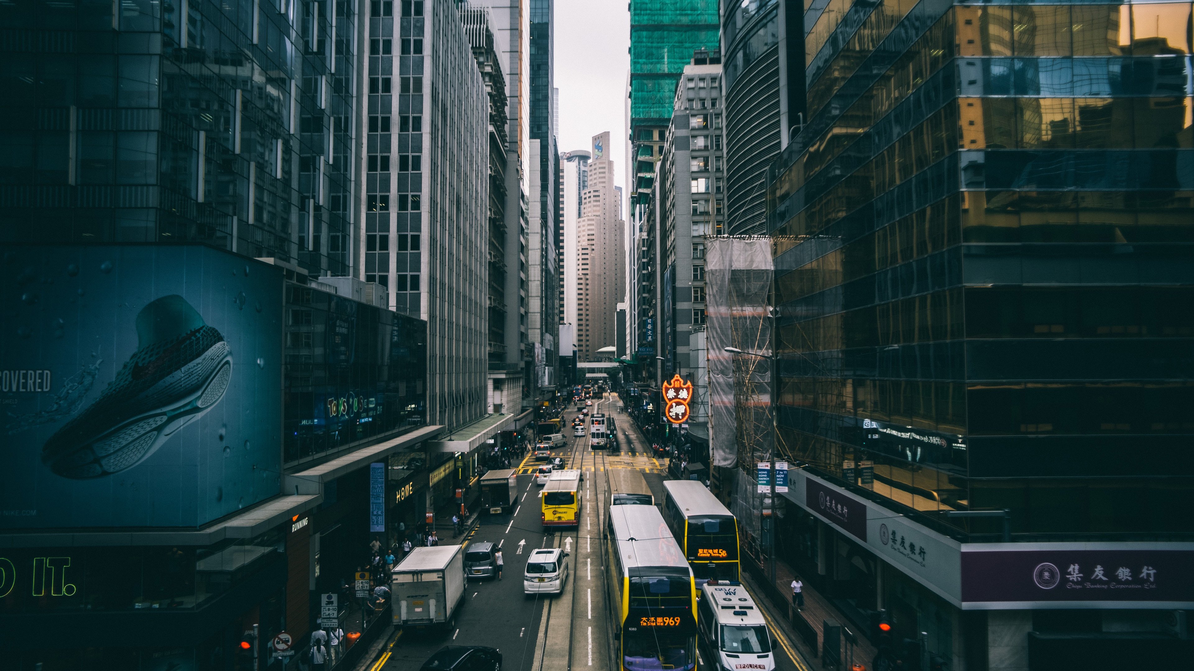 4K,风景,城市建筑,香港