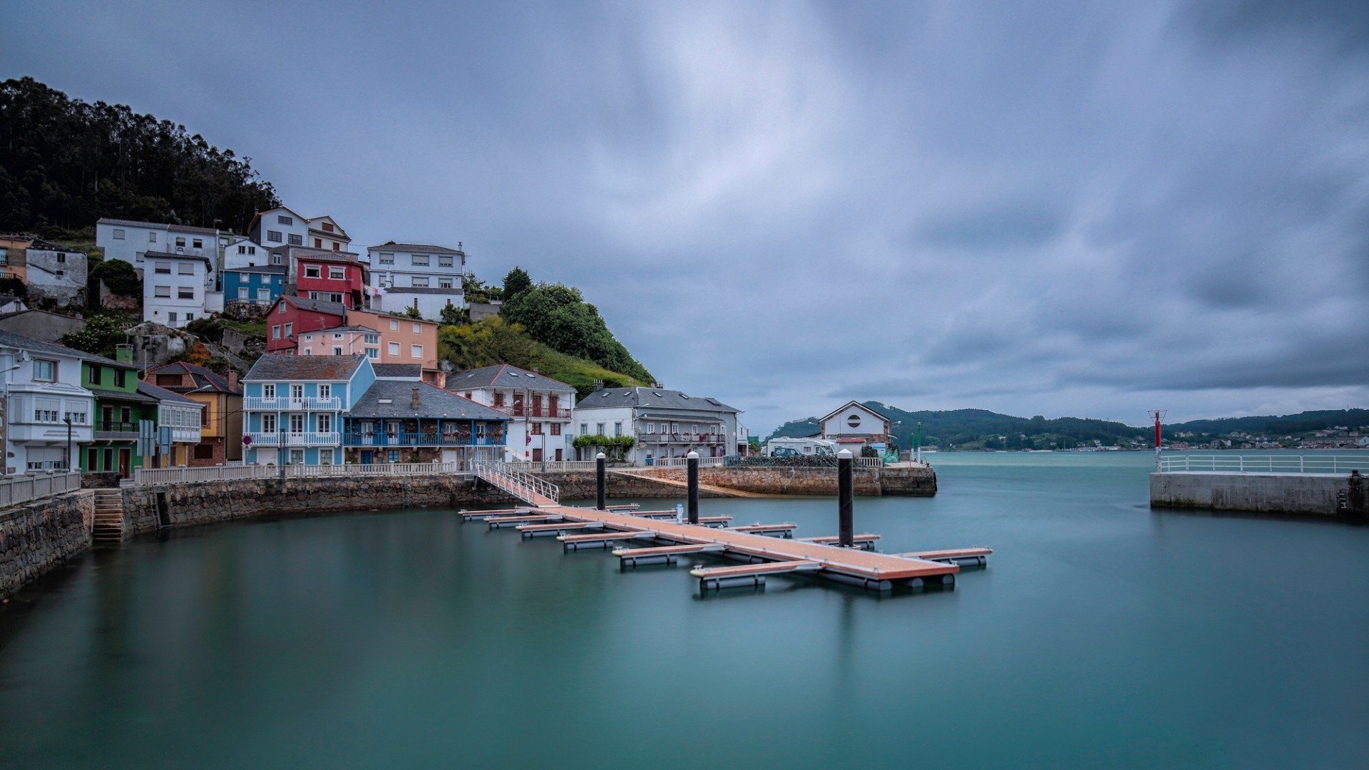 风景,海洋天堂,码头,海湾
