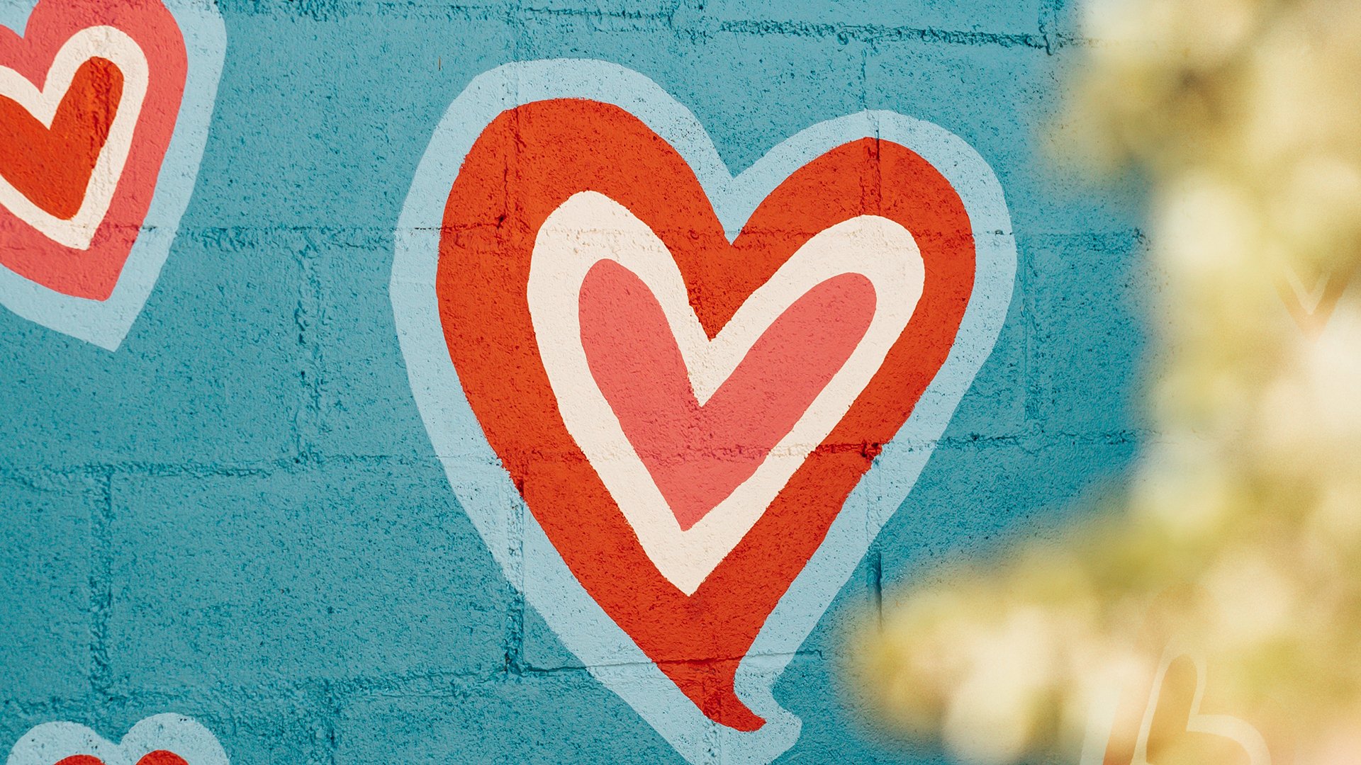 爱情,心,涂鸦墙