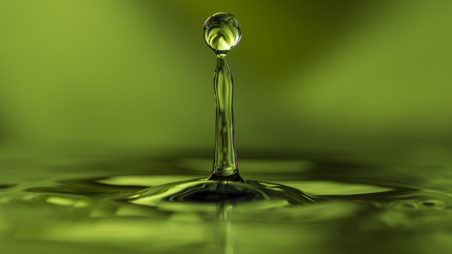 小清新,护眼壁纸,绿色,水滴