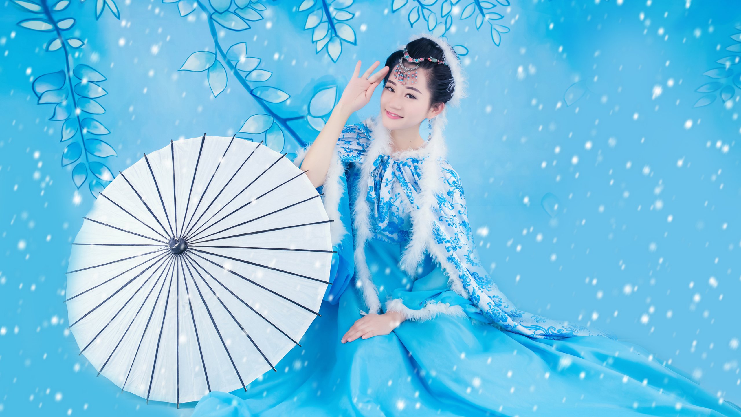 美女,文艺古风,傲雪,晓字