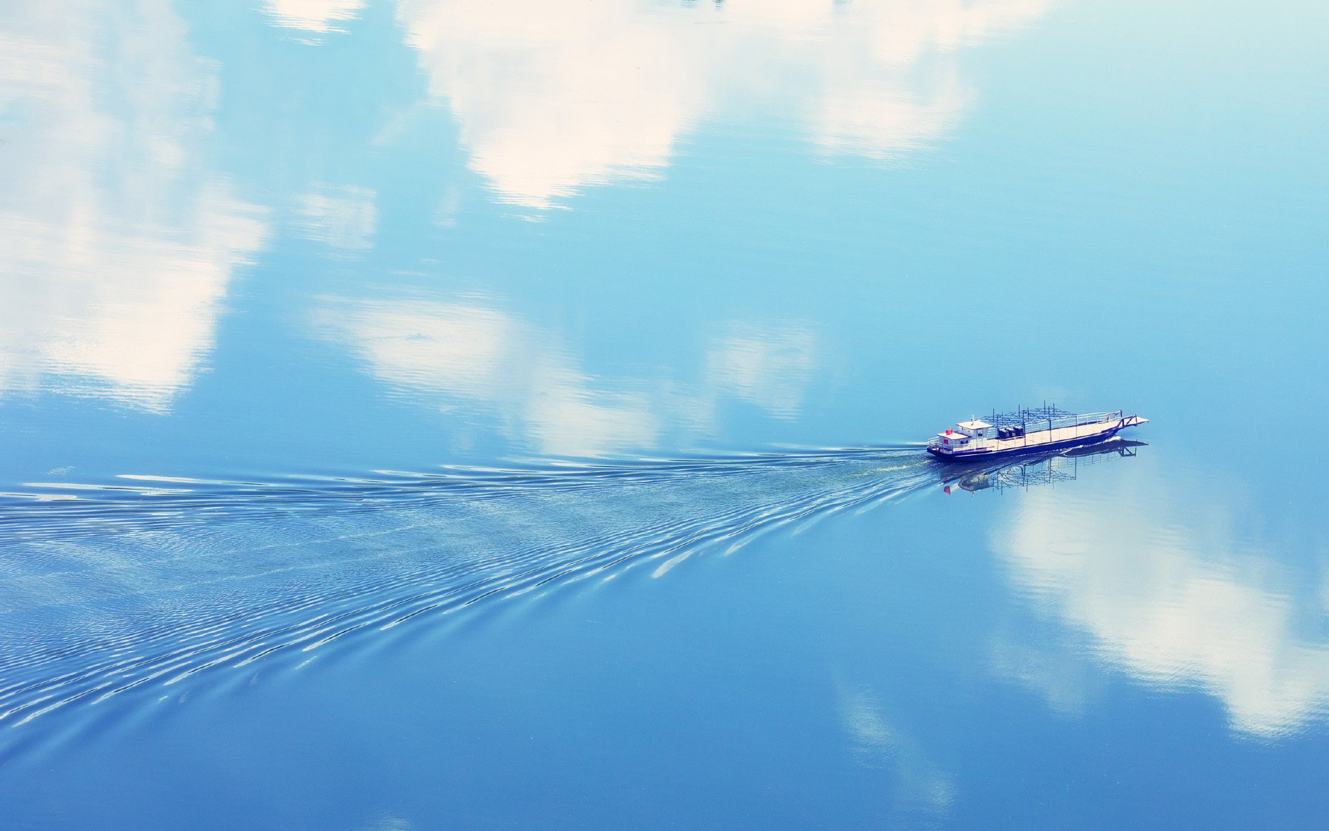 风景,湖泊,船只