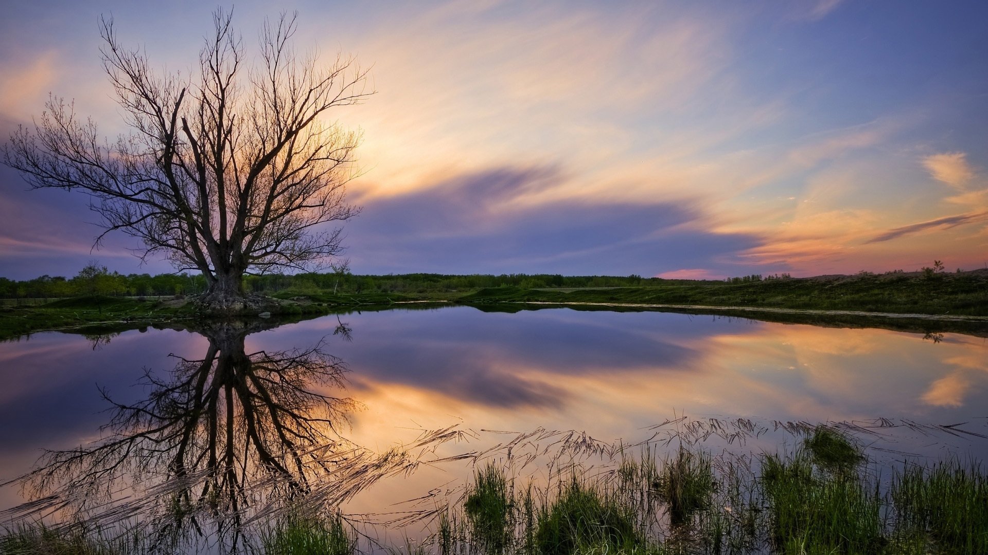 风景,湖泊,自然风光