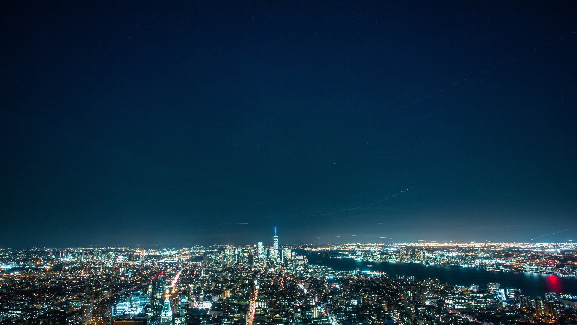 风景,城市夜景,星空,夜晚