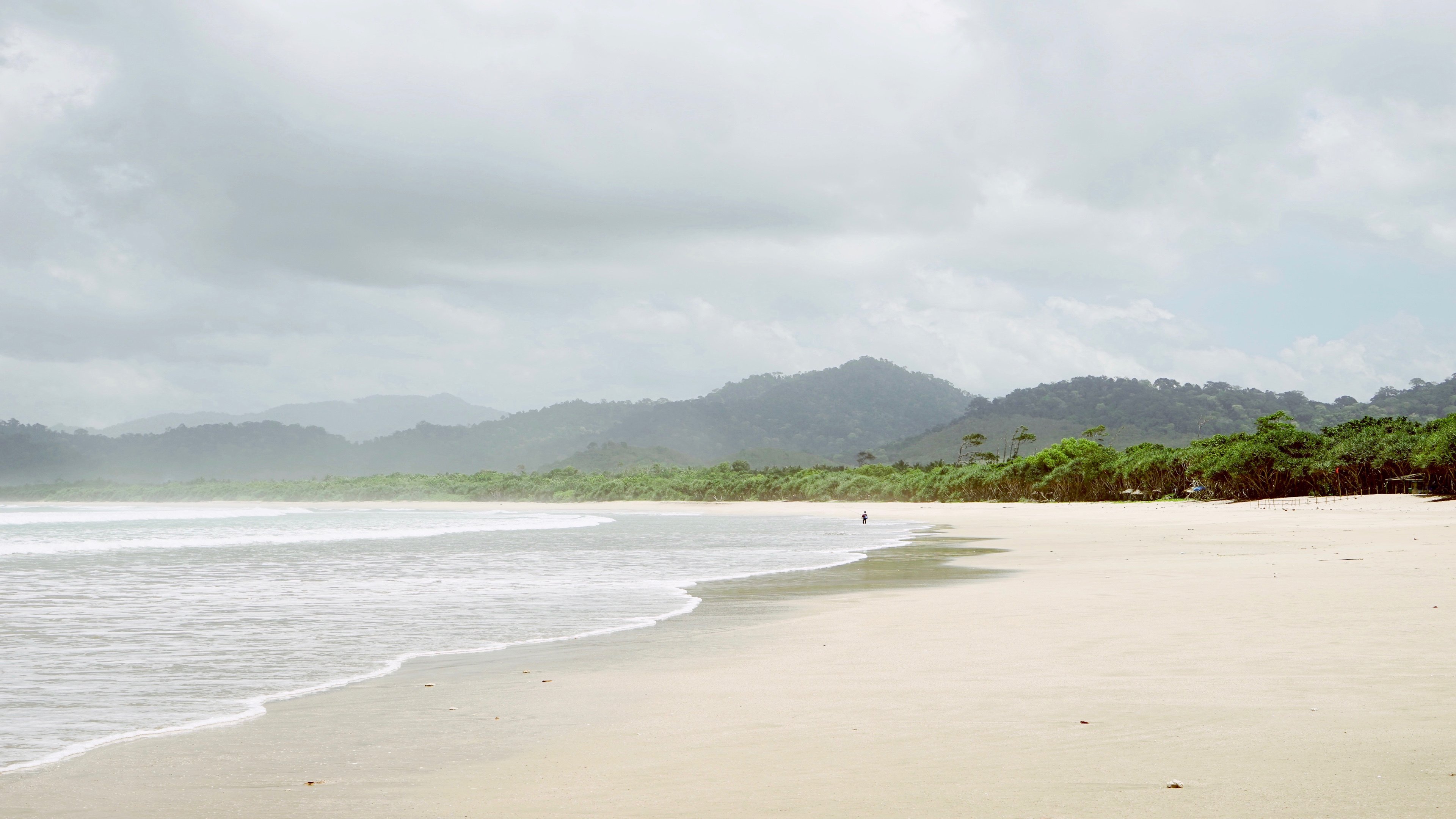 4K,风景,海滩,沙滩,海岸线