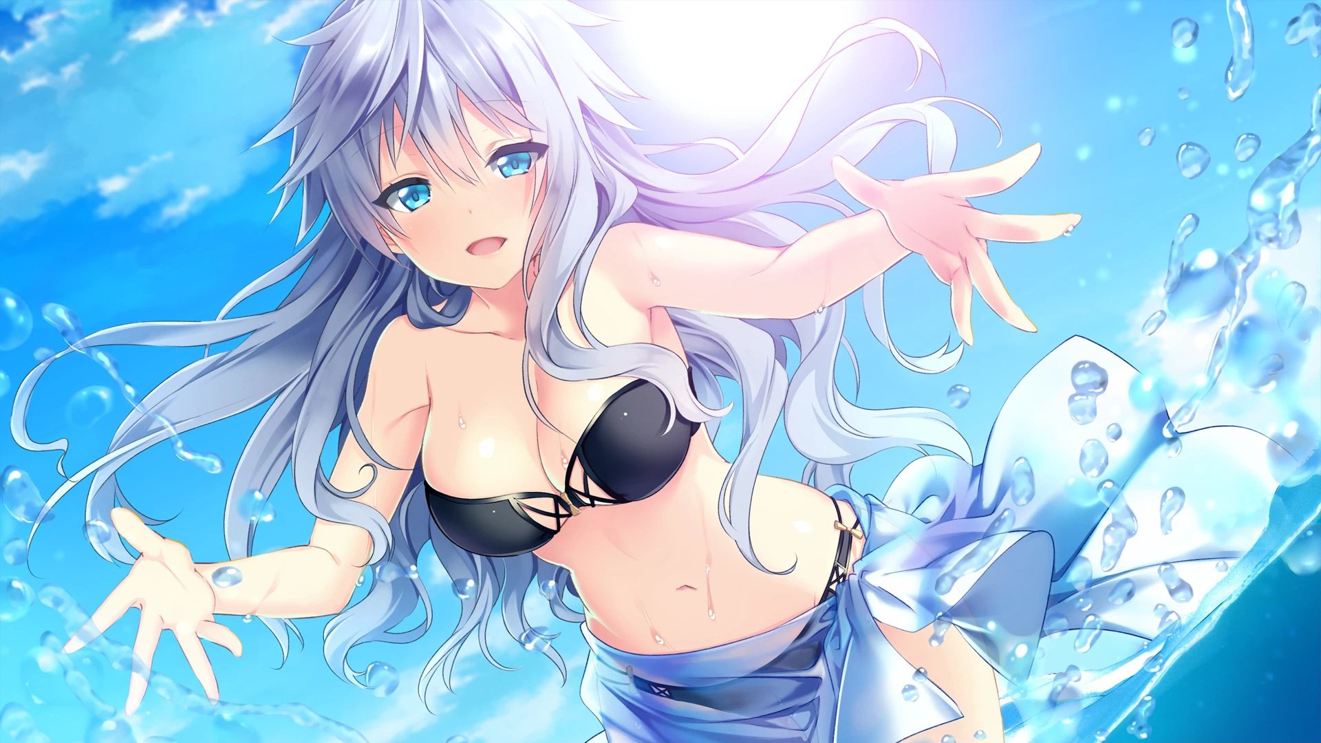 动漫,泳装,少女