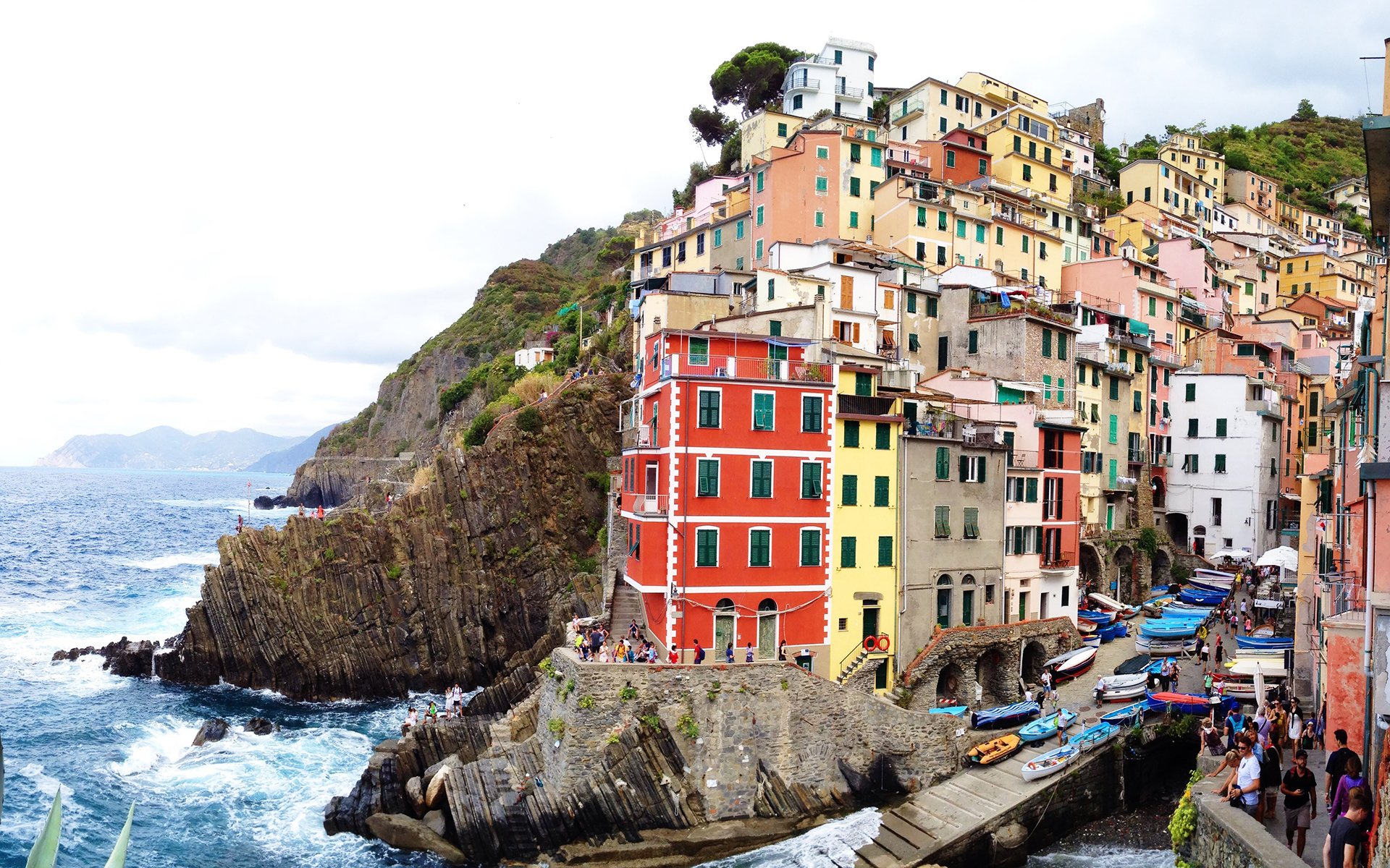 风景,旅游胜地,意大利里奥马焦雷,五渔村