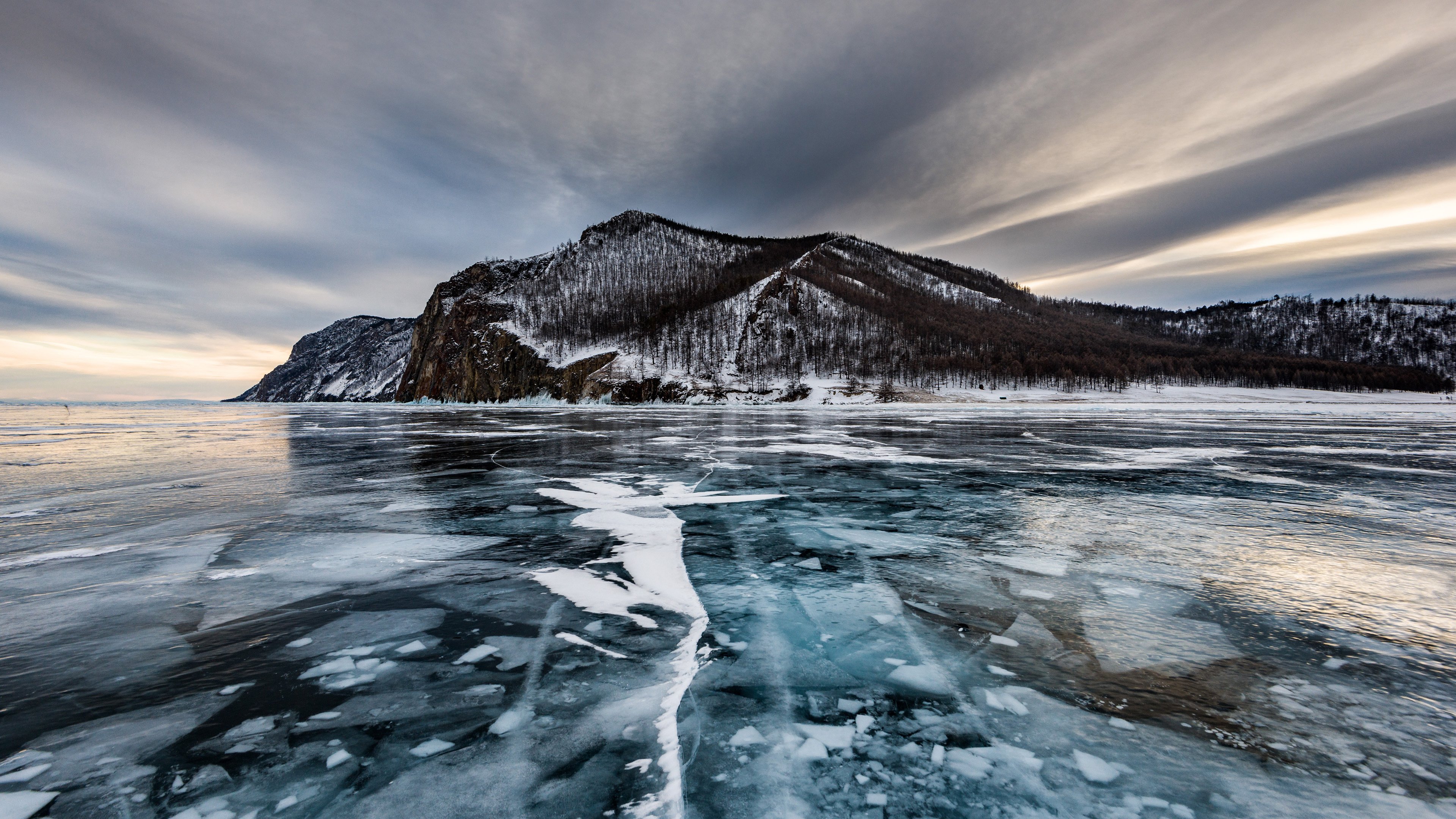 4K,风景,冰面