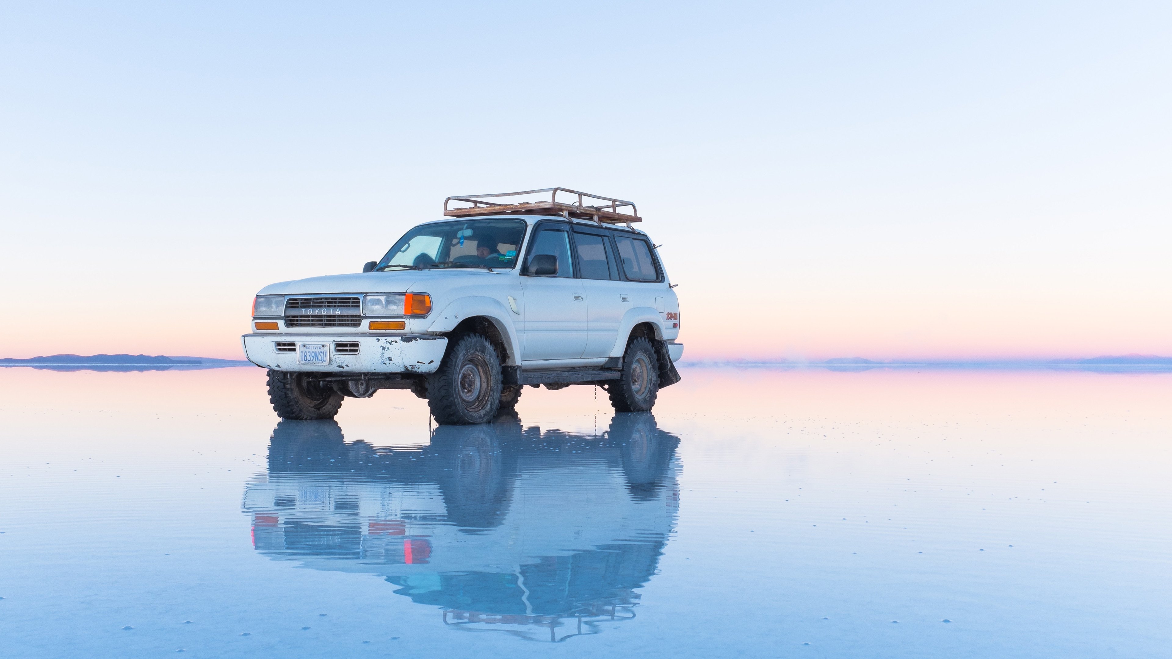 4K,风景,汽车,天空之境,天际线,丰田,TOYOTA