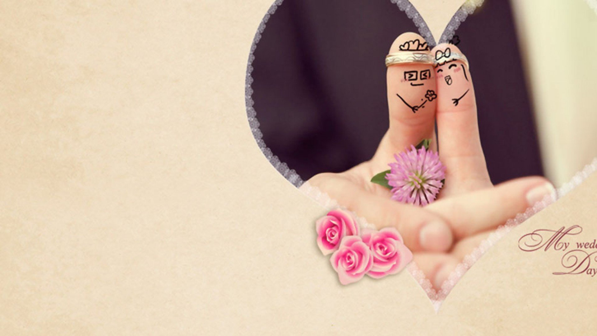 唯美温馨,爱你的手势