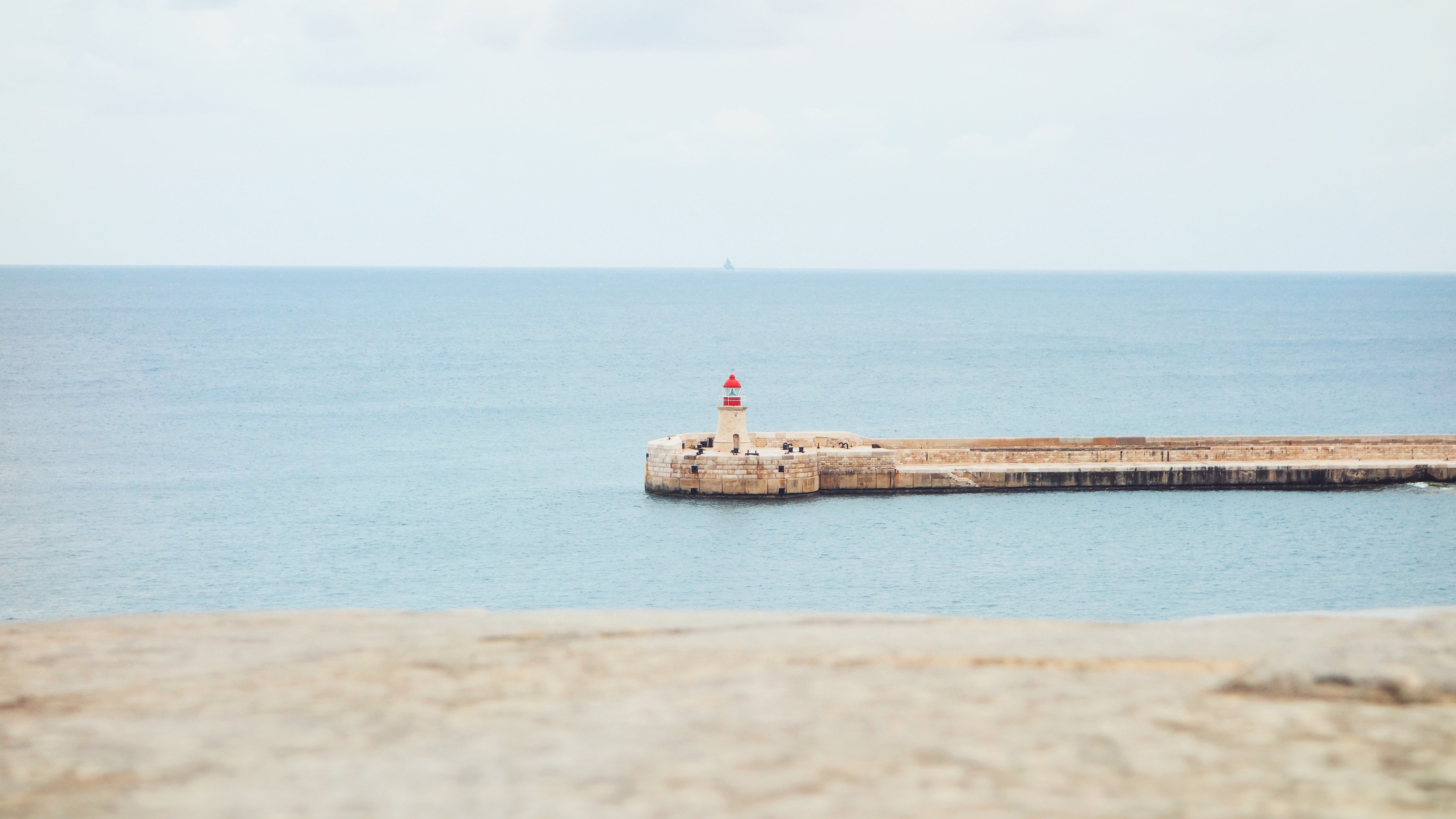 4K,风景,大海,海洋天堂,防浪堤