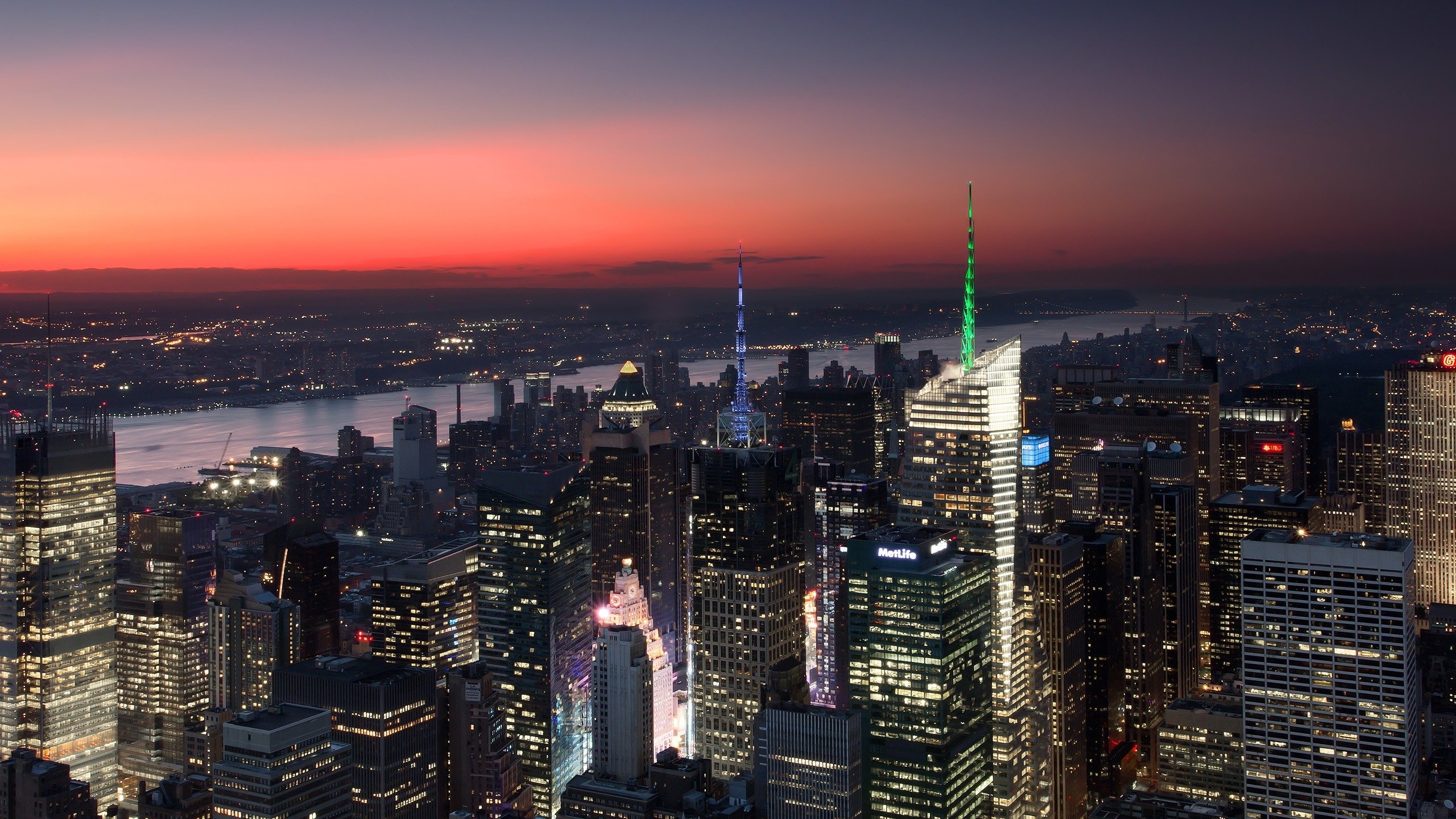 风景,2K,城市夜景,纽约,曼哈顿