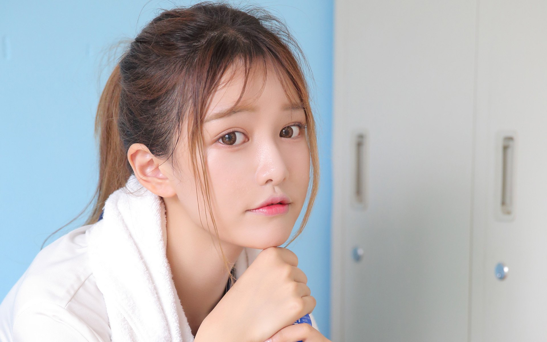 清纯,运动服美女,清新