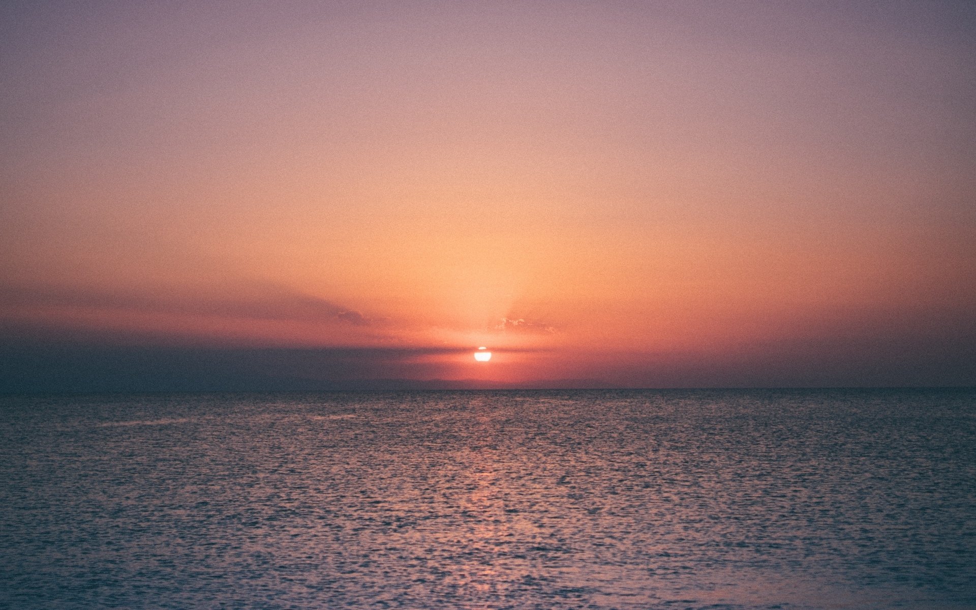 落日余晖,夕阳西下