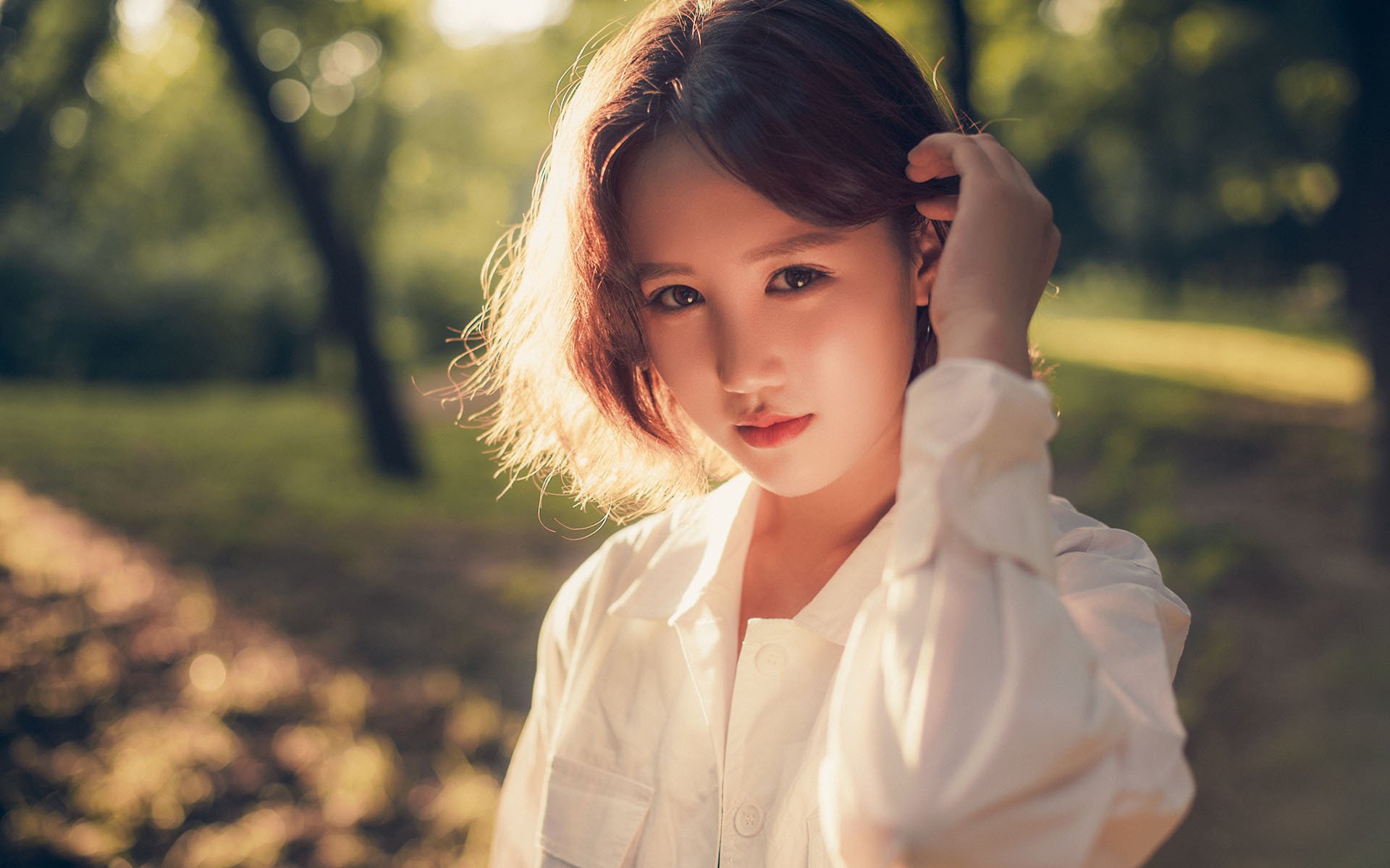 清纯,户外,阳光,美女