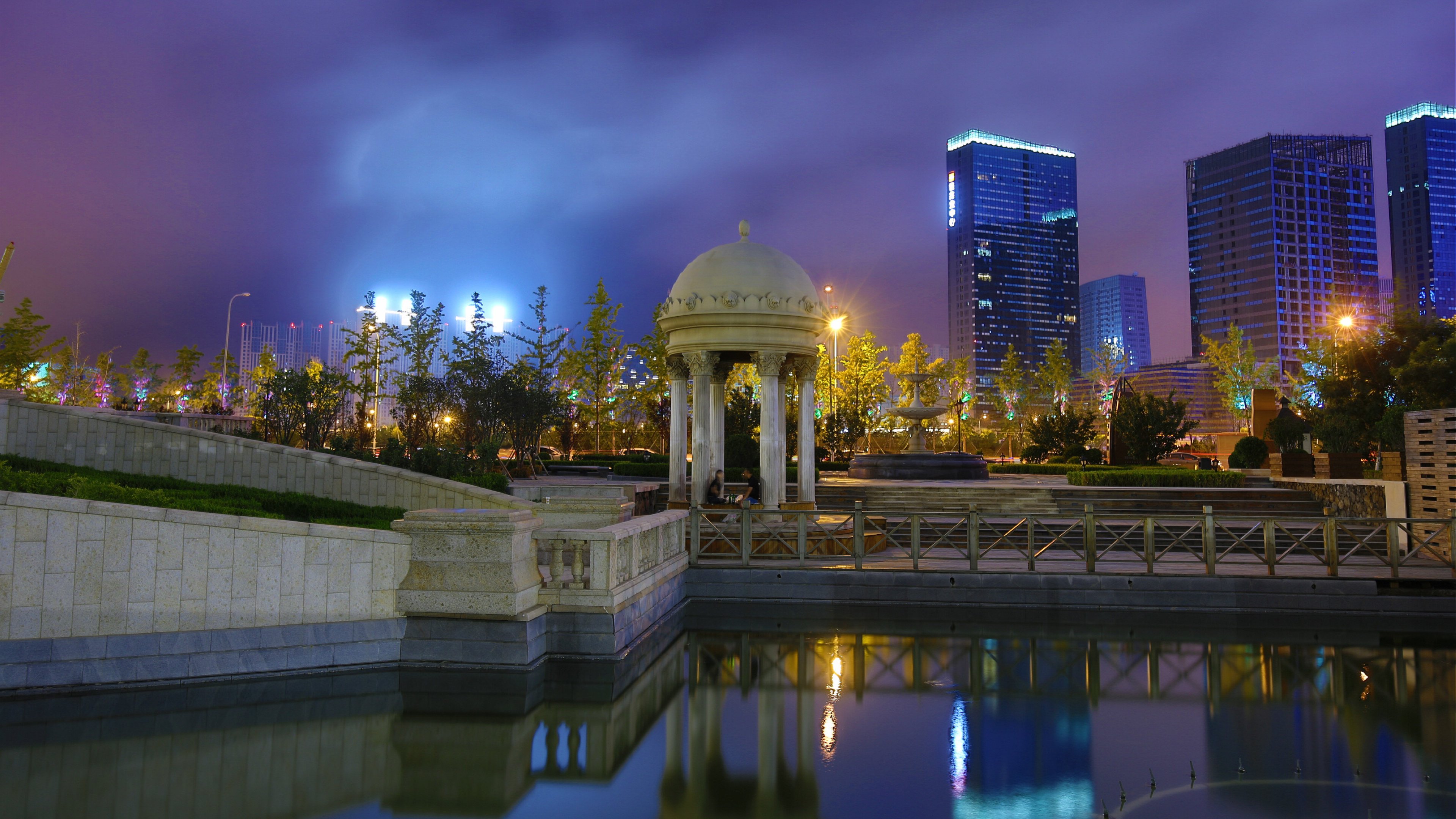辽宁大连东港夜景