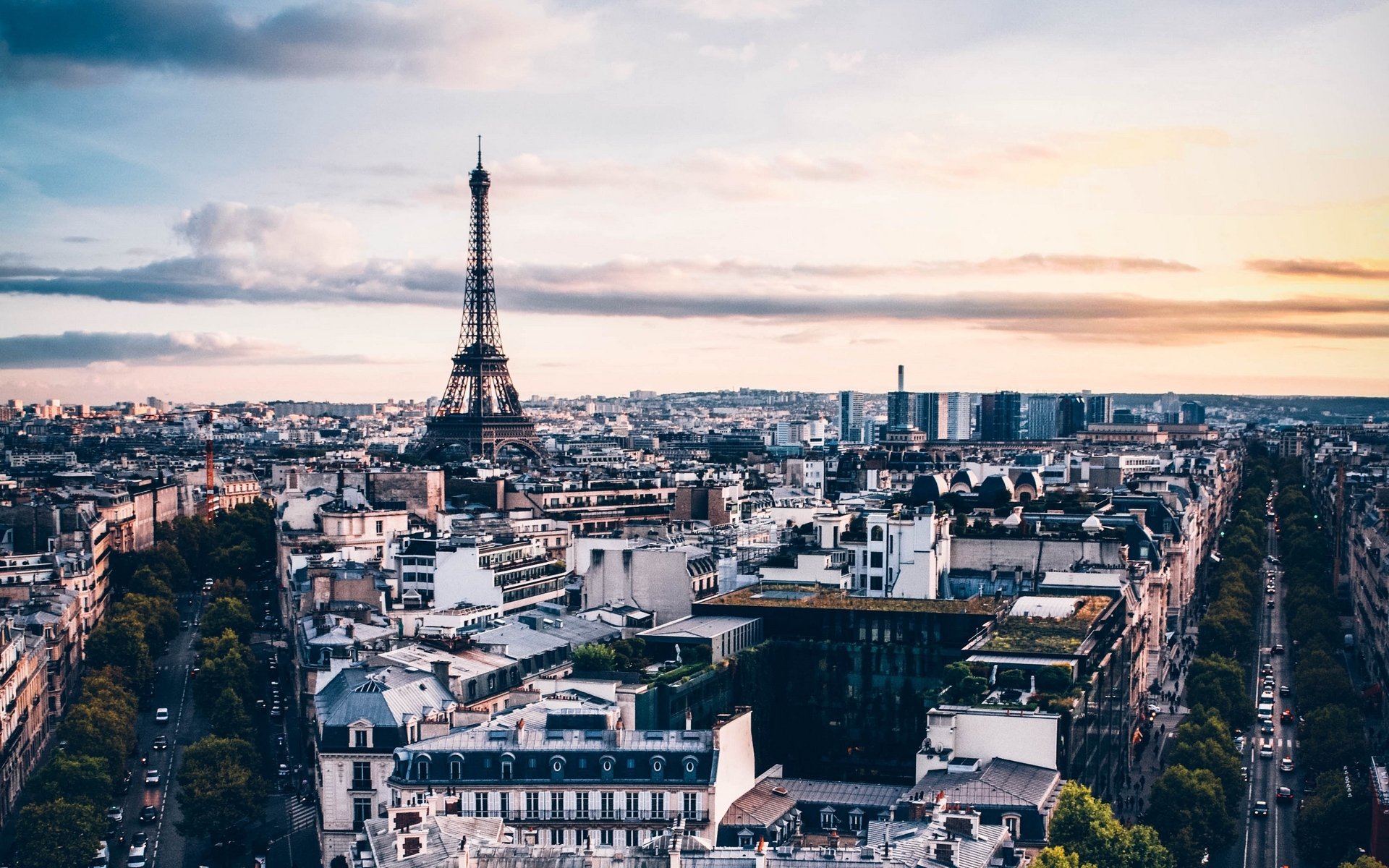 城市夜景,欧式城市建筑